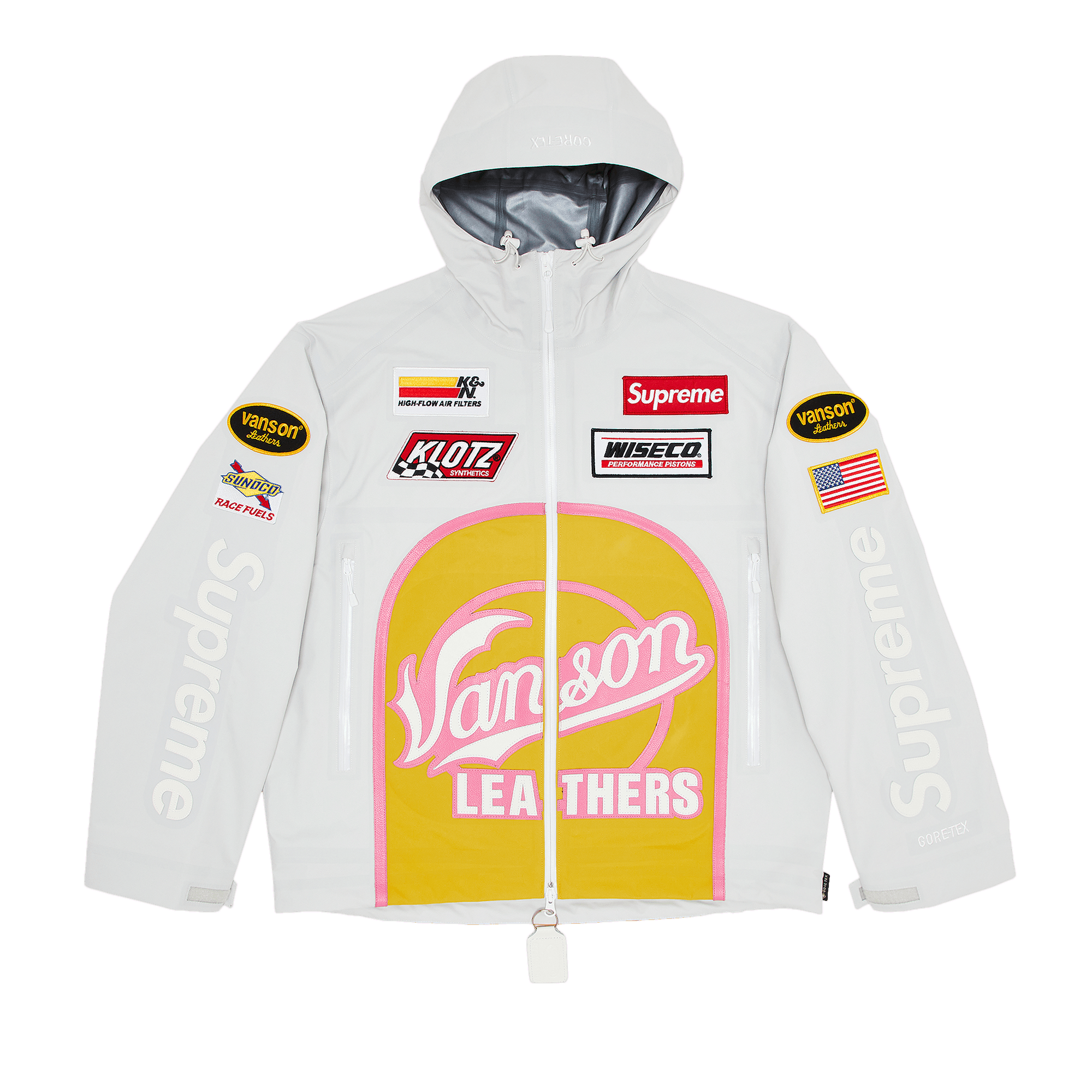 Supreme x Vanson Leathers GORE-TEX Shell Jacket 'White'