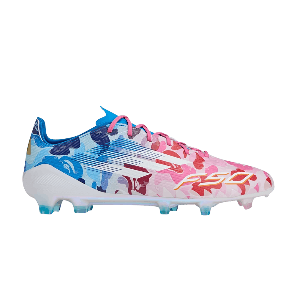 adidas BAPE x Adizero F50 Elite FG Pink JS0573 Available Now | eBay