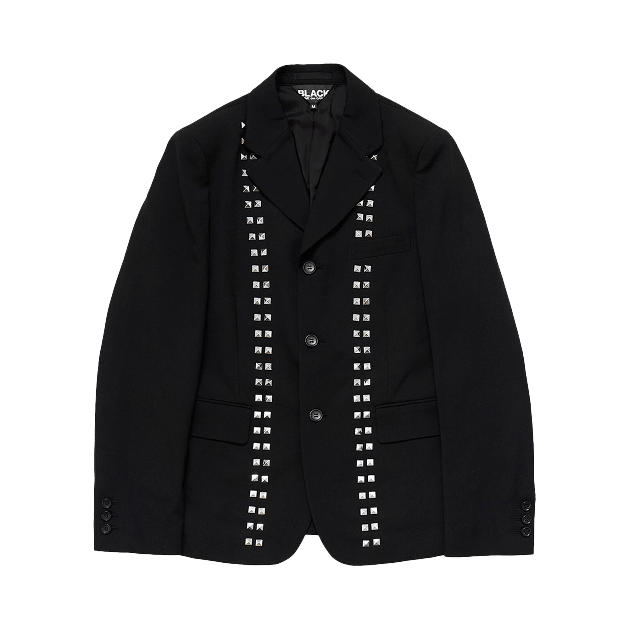 Comme des Garçons Black Single Breasted Blazer With Studs 'Black'