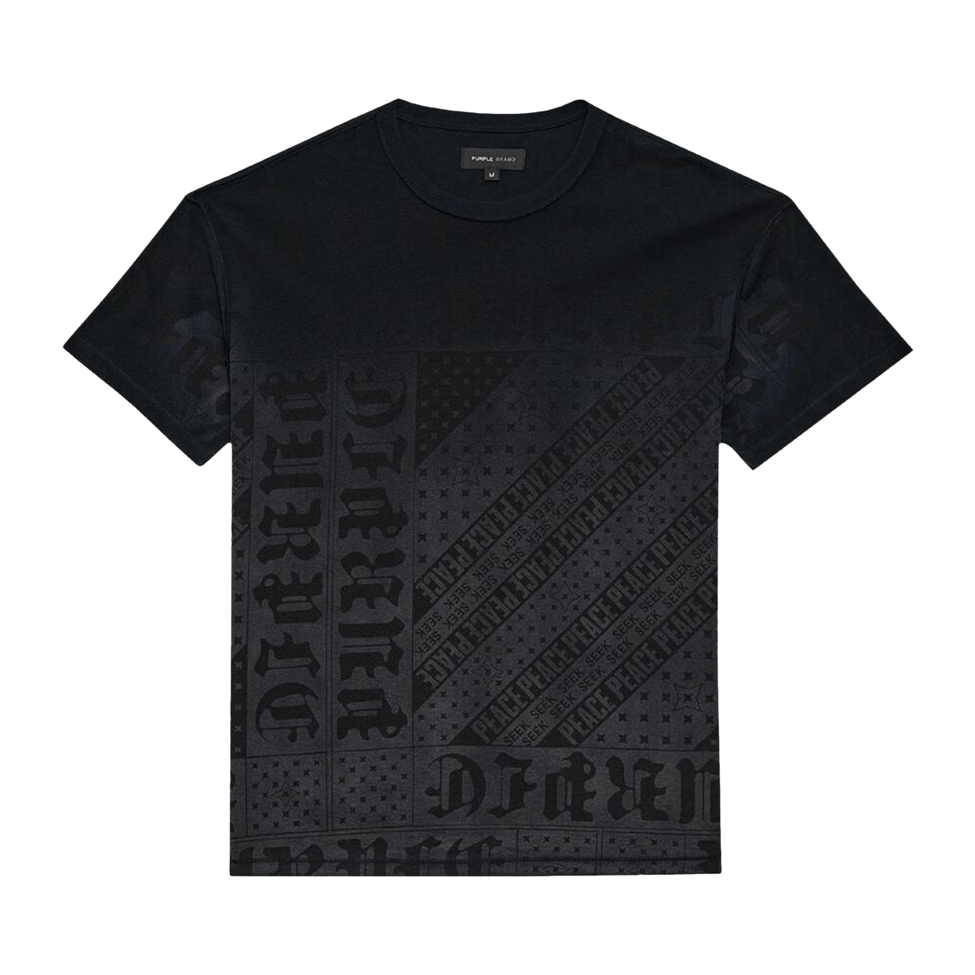PURPLE BRAND Short-Sleeve Tee 'Black'