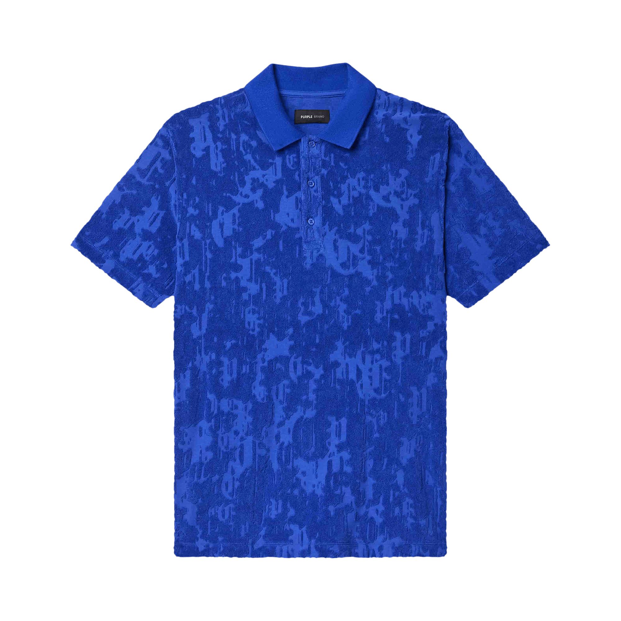 PURPLE BRAND Gothic Camo Polo 'Mazarn Blue'