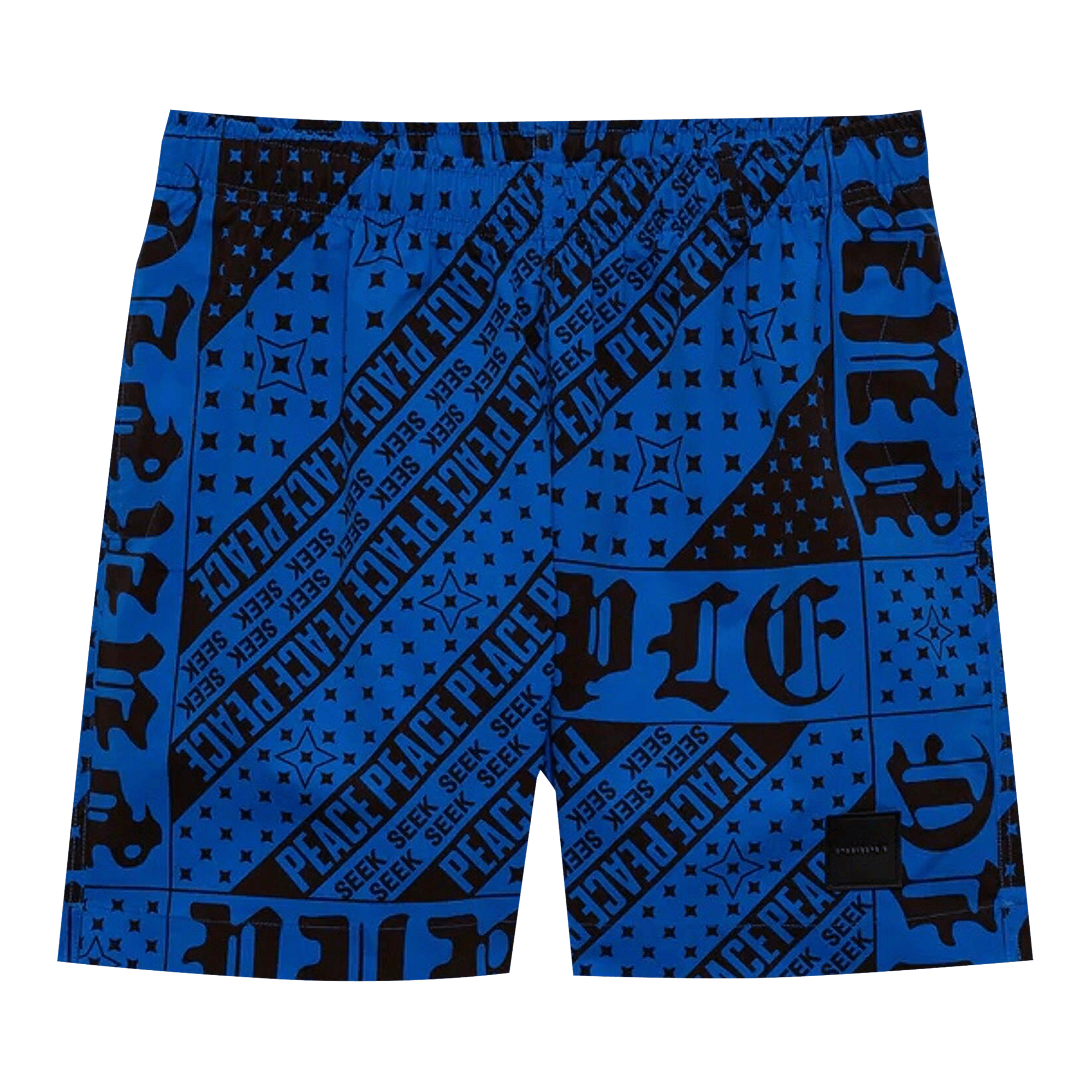 PURPLE BRAND Flag Bandana All Around Shorts 'Blue Black'