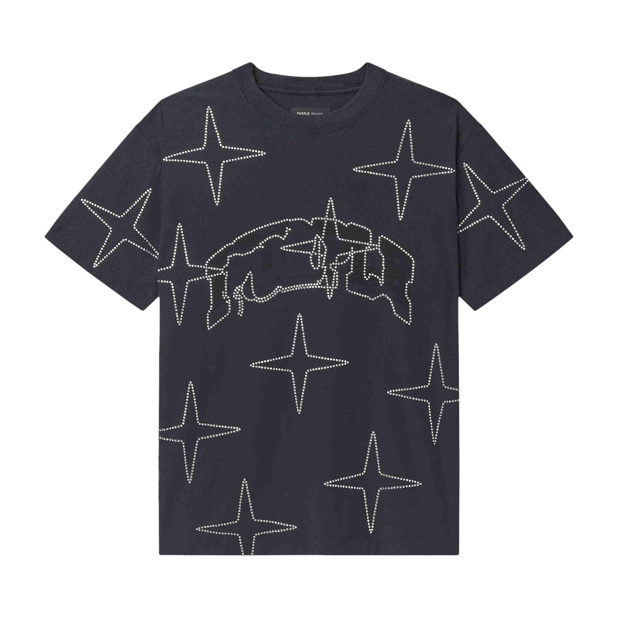 PURPLE BRAND Crystal Star Tee 'Black'