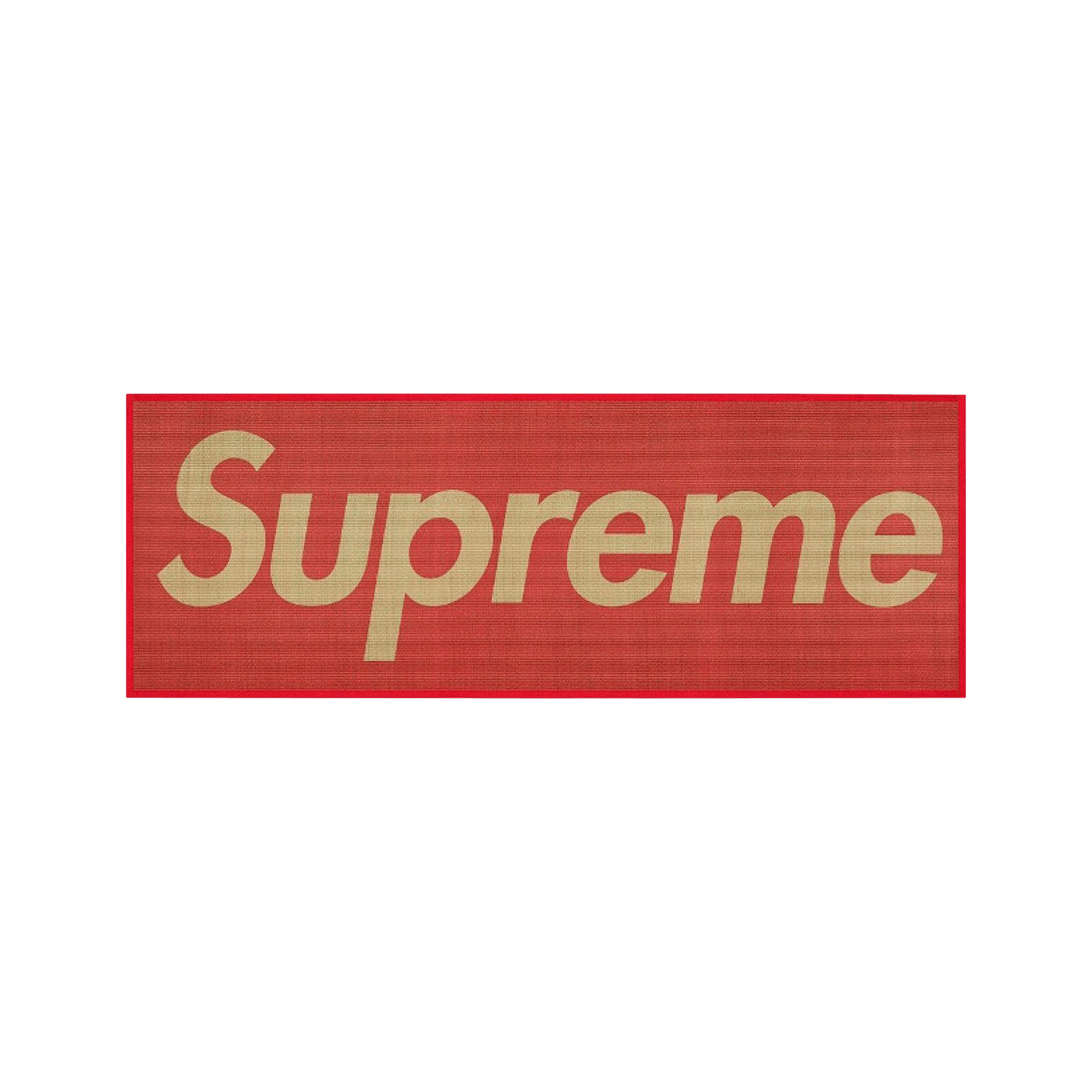 Supreme Woven Straw Mat 'Red'
