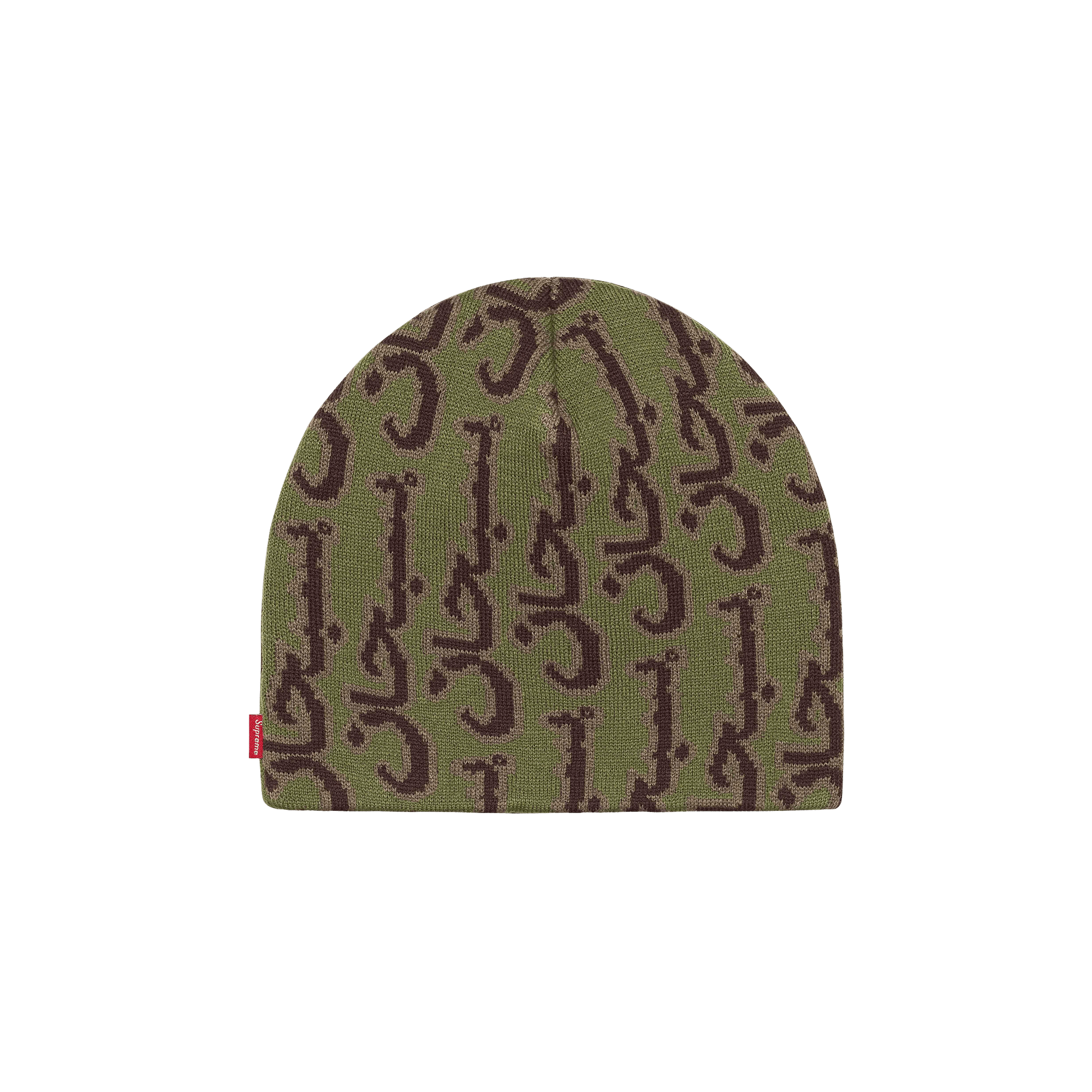 Supreme Arabic Jacquard Beanie 'Olive'