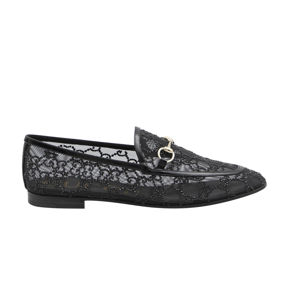 Gucci Wmns GG Jordaan Loafer 'Black Crystal'