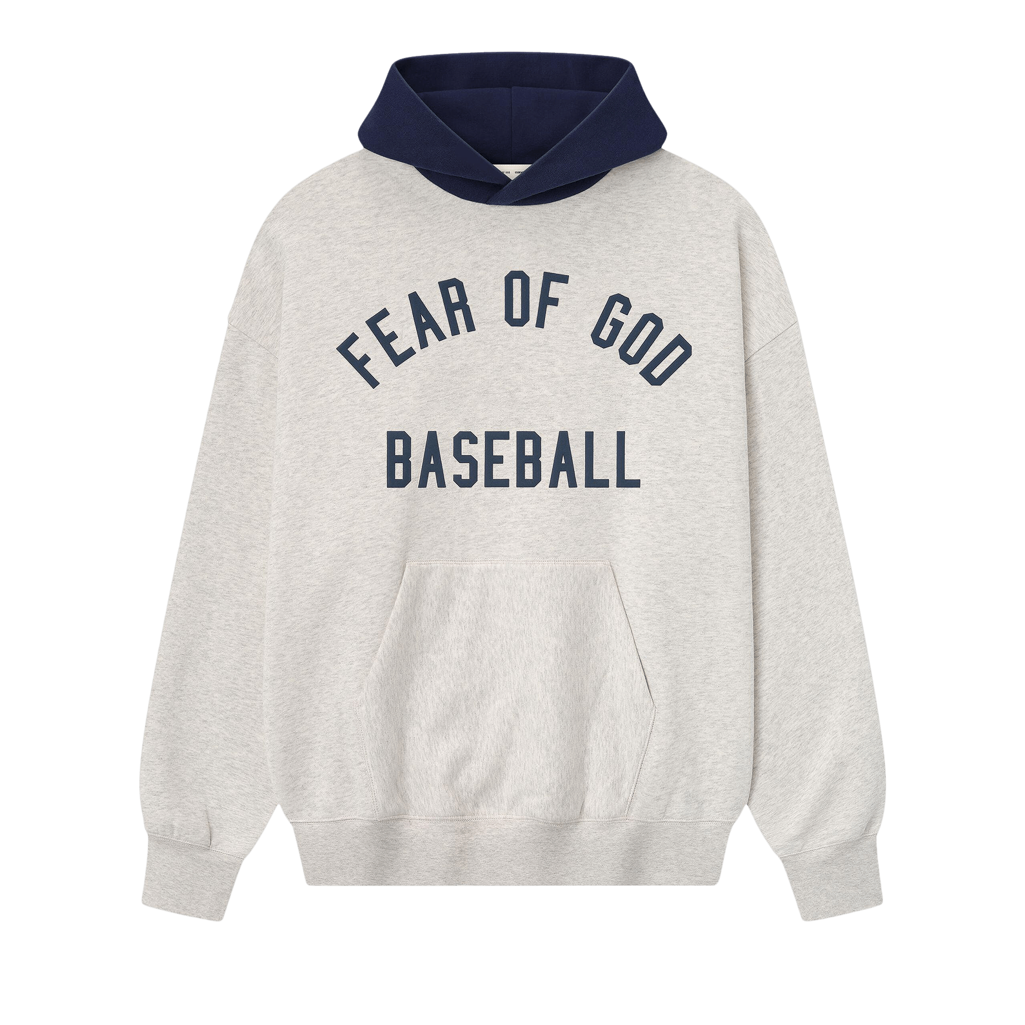 Fear of God Essentials MLB Sport Hoodie 'Oatmeal Heather/Midnight Navy'