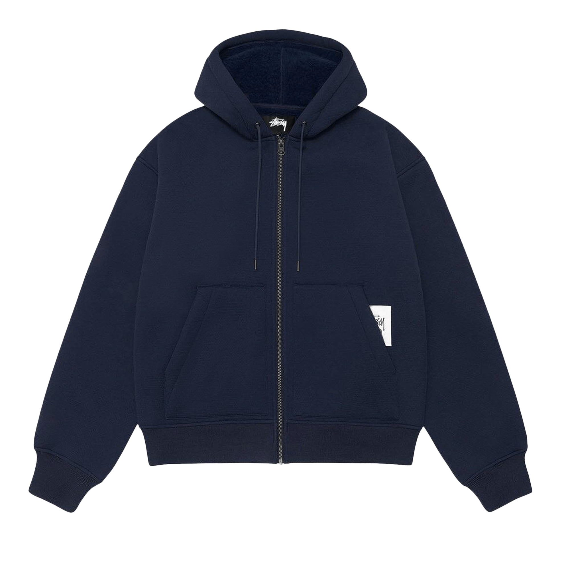 Stussy Bonded Sherpa Hoodie 'Blue'