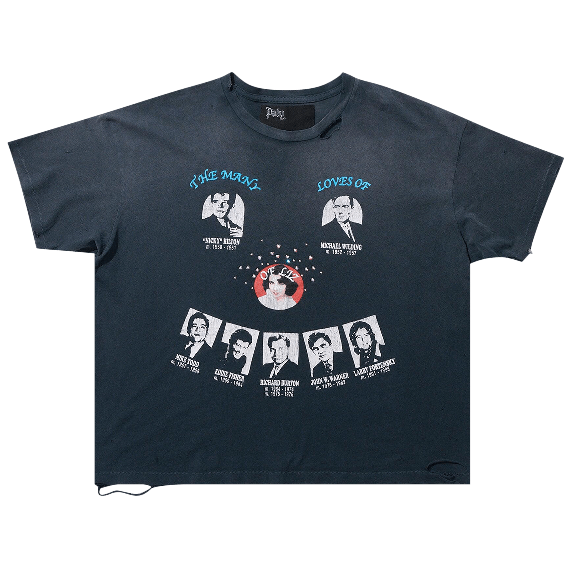 Buy Paly Hollywood Maidstone T-Shirt 'Vintage Black