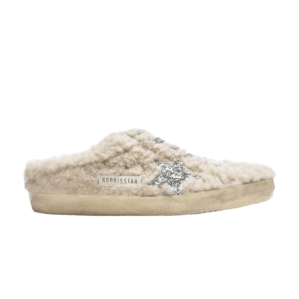 Golden Goose Wmns Super Star Sabot 'Natural White Silver'