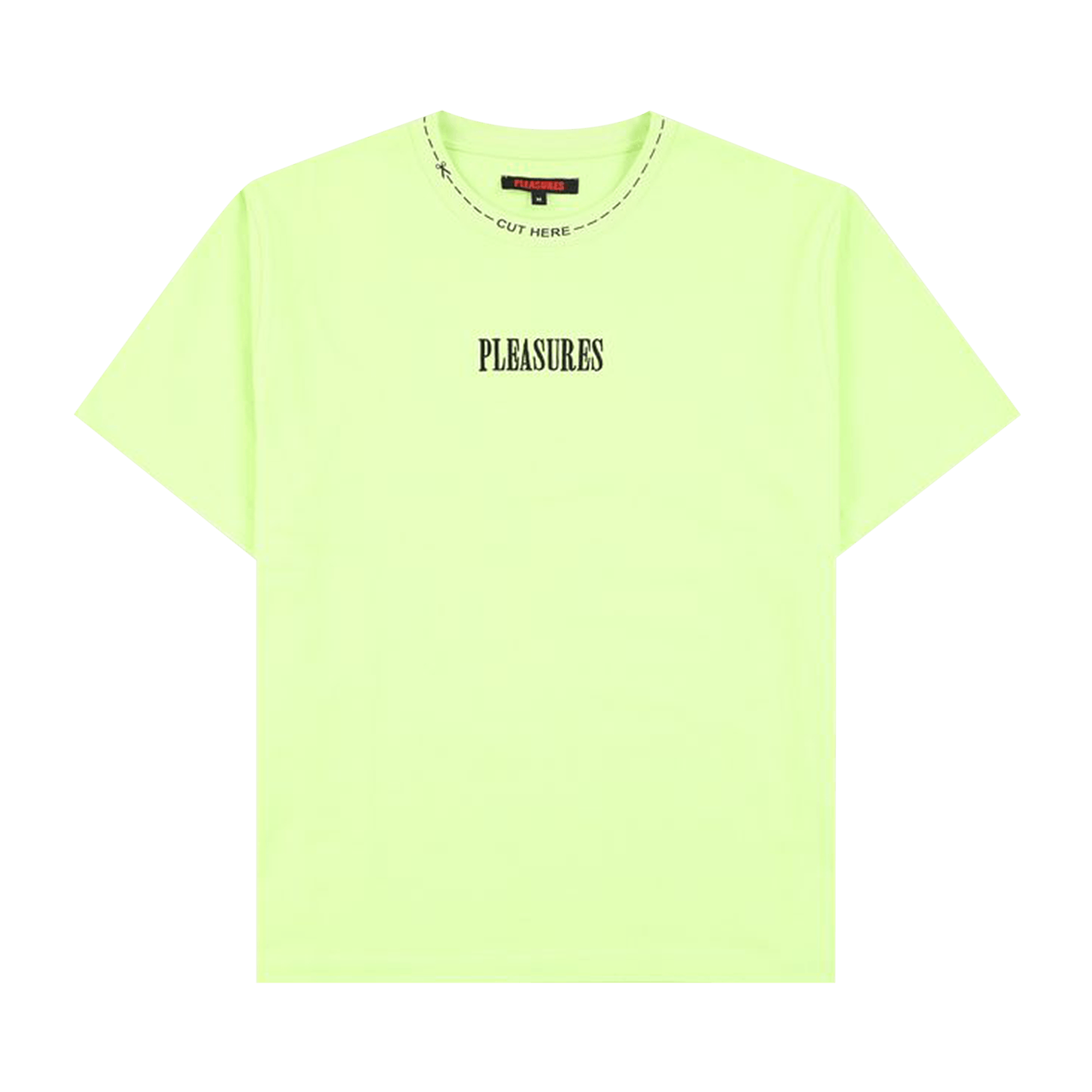 Pleasures Cut Here Heavyweight Shirt 'Lime'