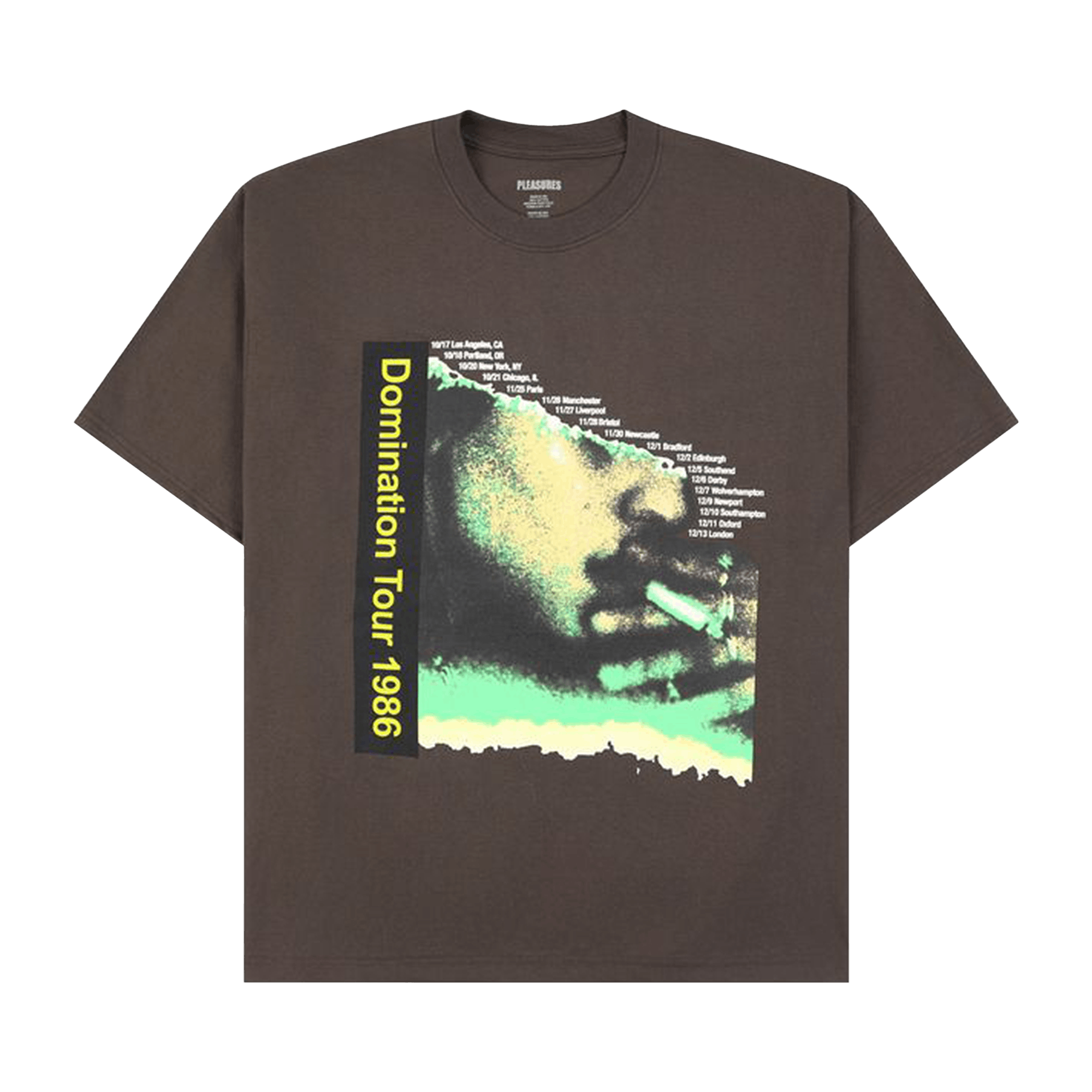 Pleasures Domination T-Shirt 'Brown'
