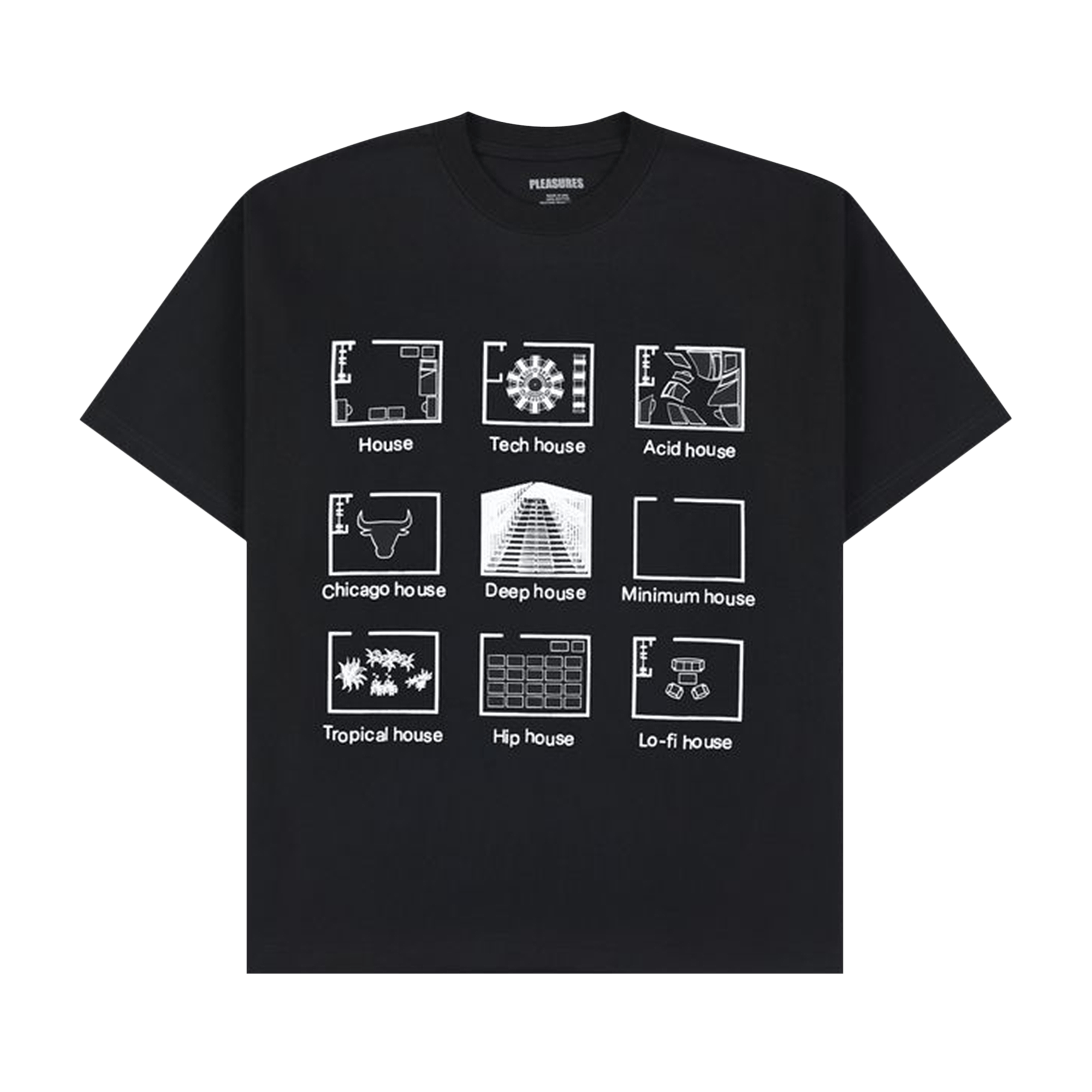 Pleasures House Blend T-Shirt 'Black'