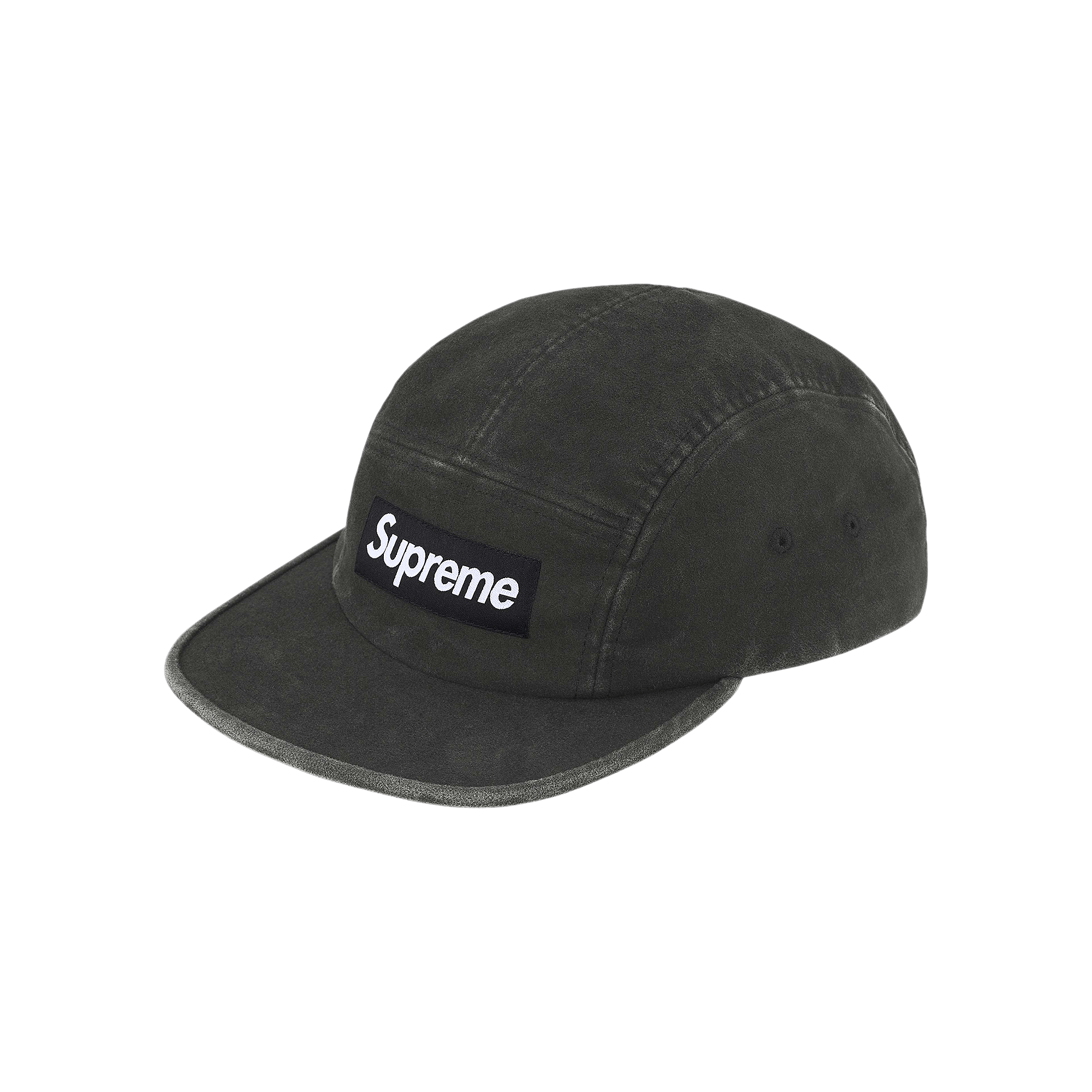 Supreme 2-Tone Moleskin Camp Cap 'Black'
