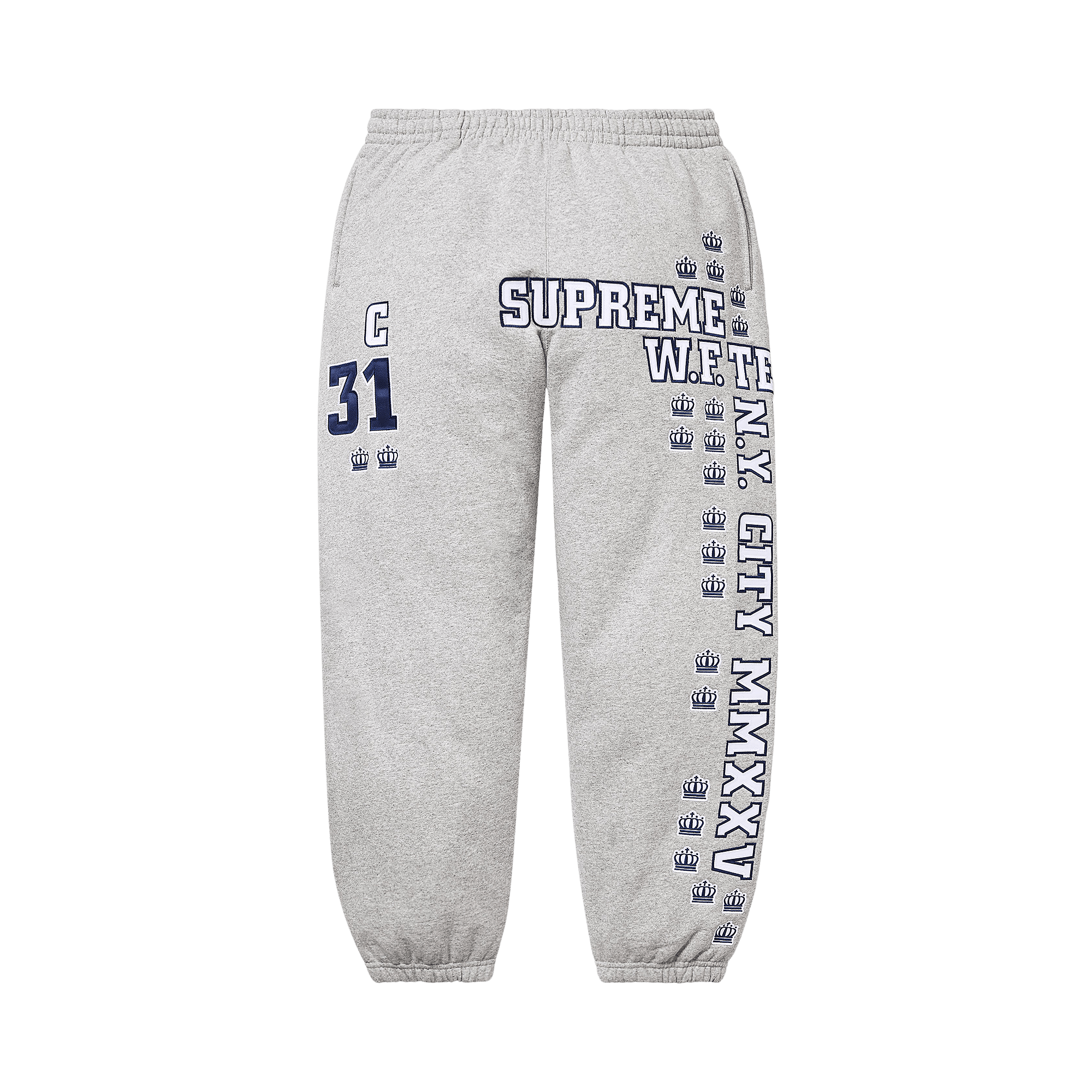 Supreme League Champs Sweatpant 'Heather Grey'
