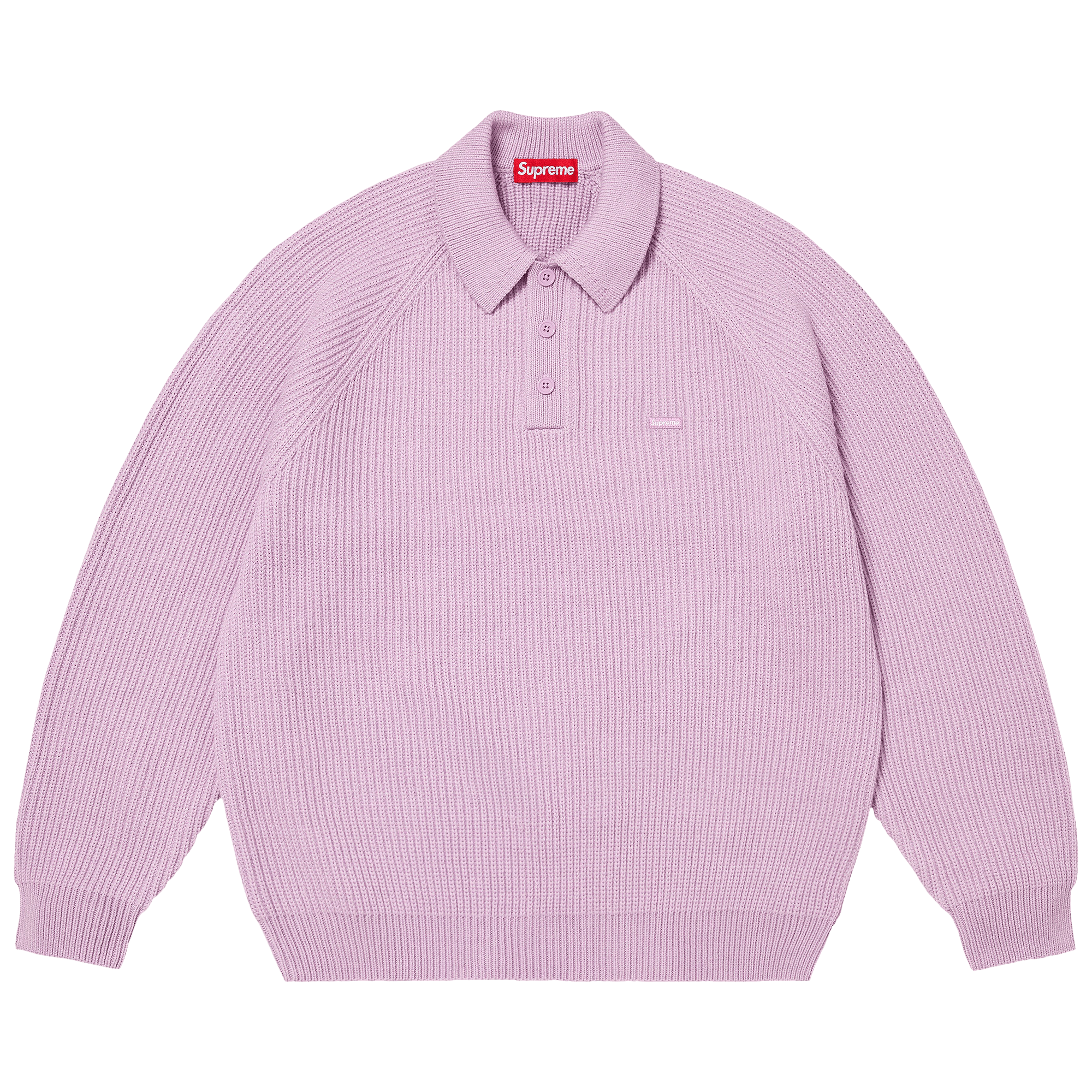 Supreme Small Box Polo Sweater 'Lavender'