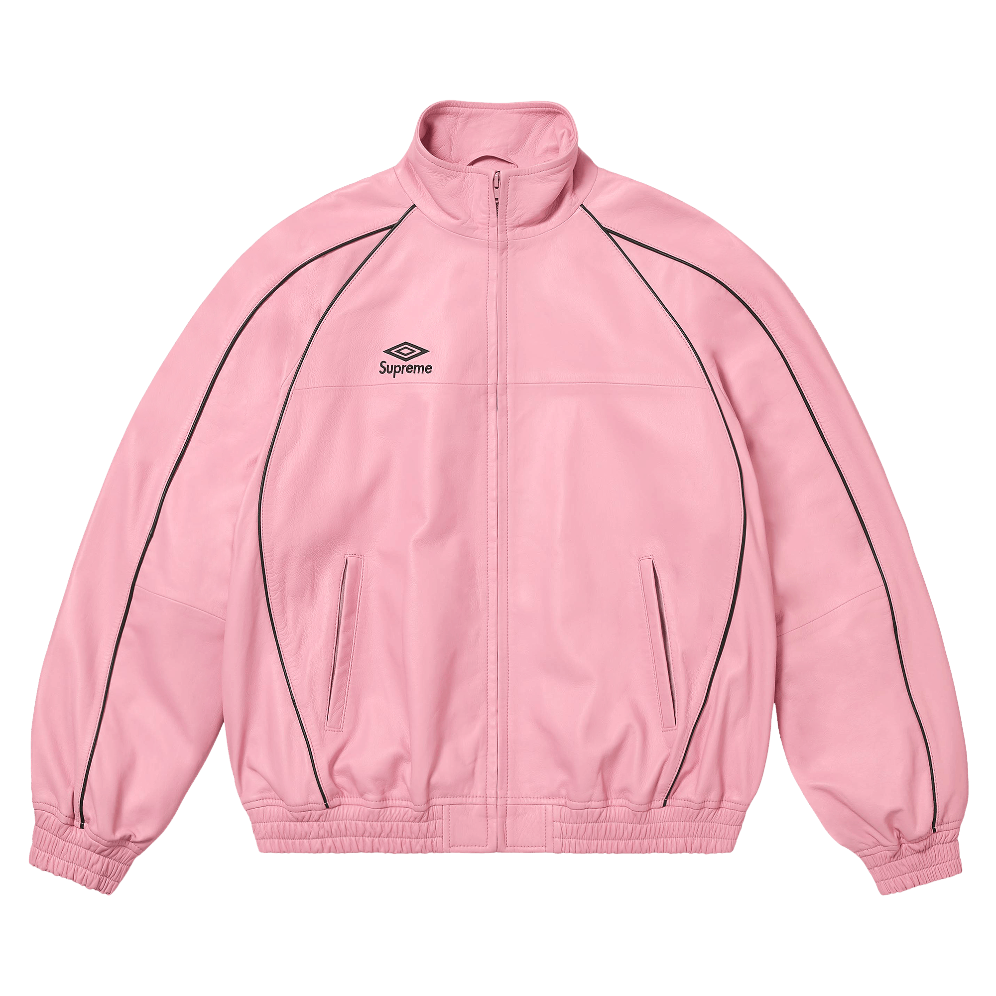 Supreme x Umbro Leather Track Jacket 'Pink'