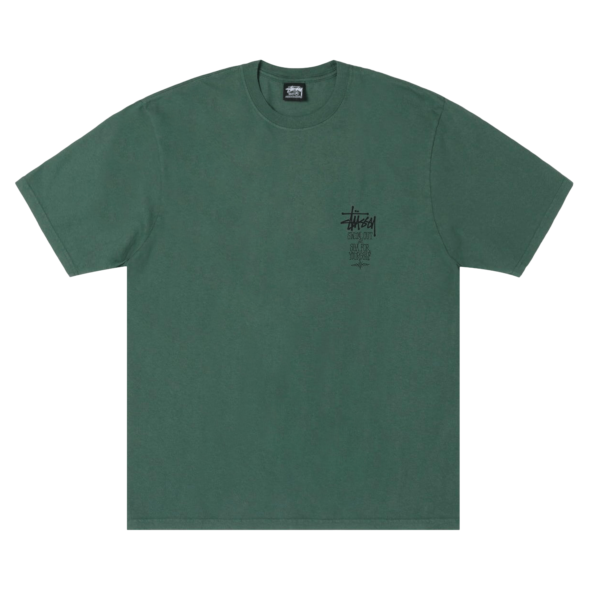 Stussy Swim Out Tee Pigment Dyed 'Pine'