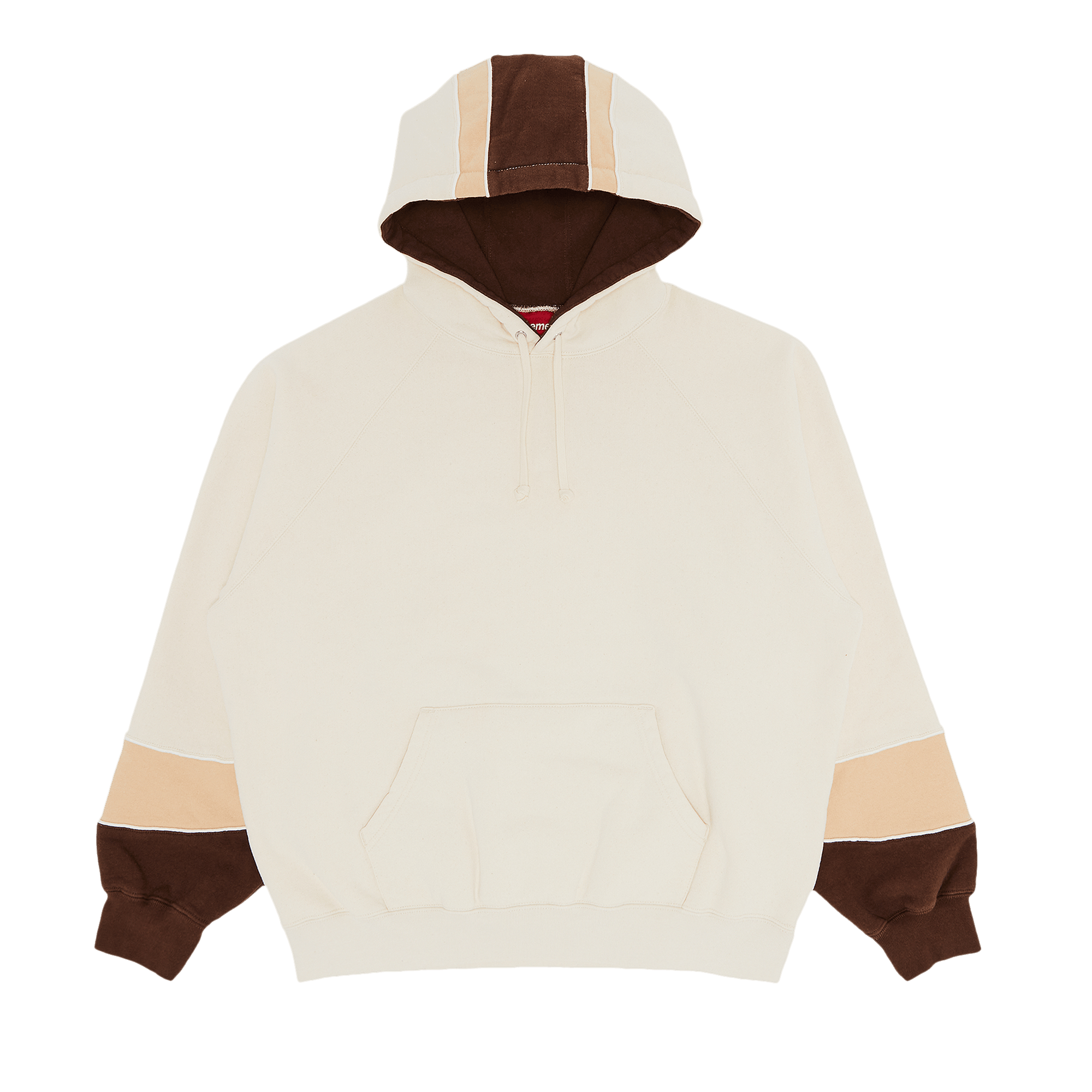 Supreme Paneled Hooded Sweatshirt 'Natural'