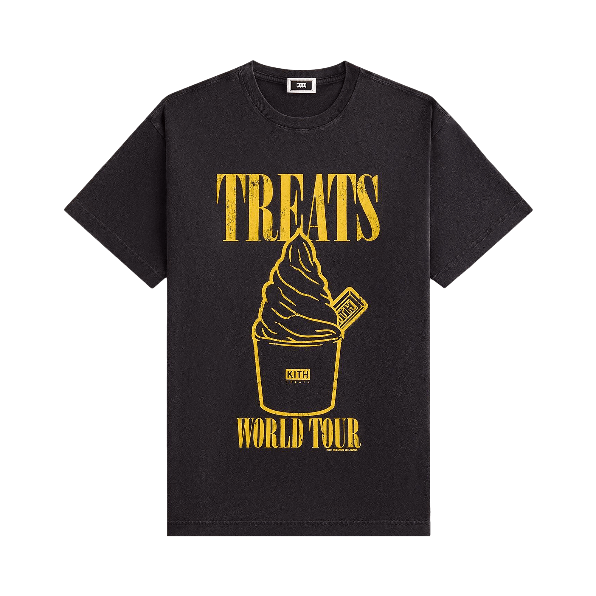 Kith Treats Heart-Shaped Swirl Vintage Tee 'Black'