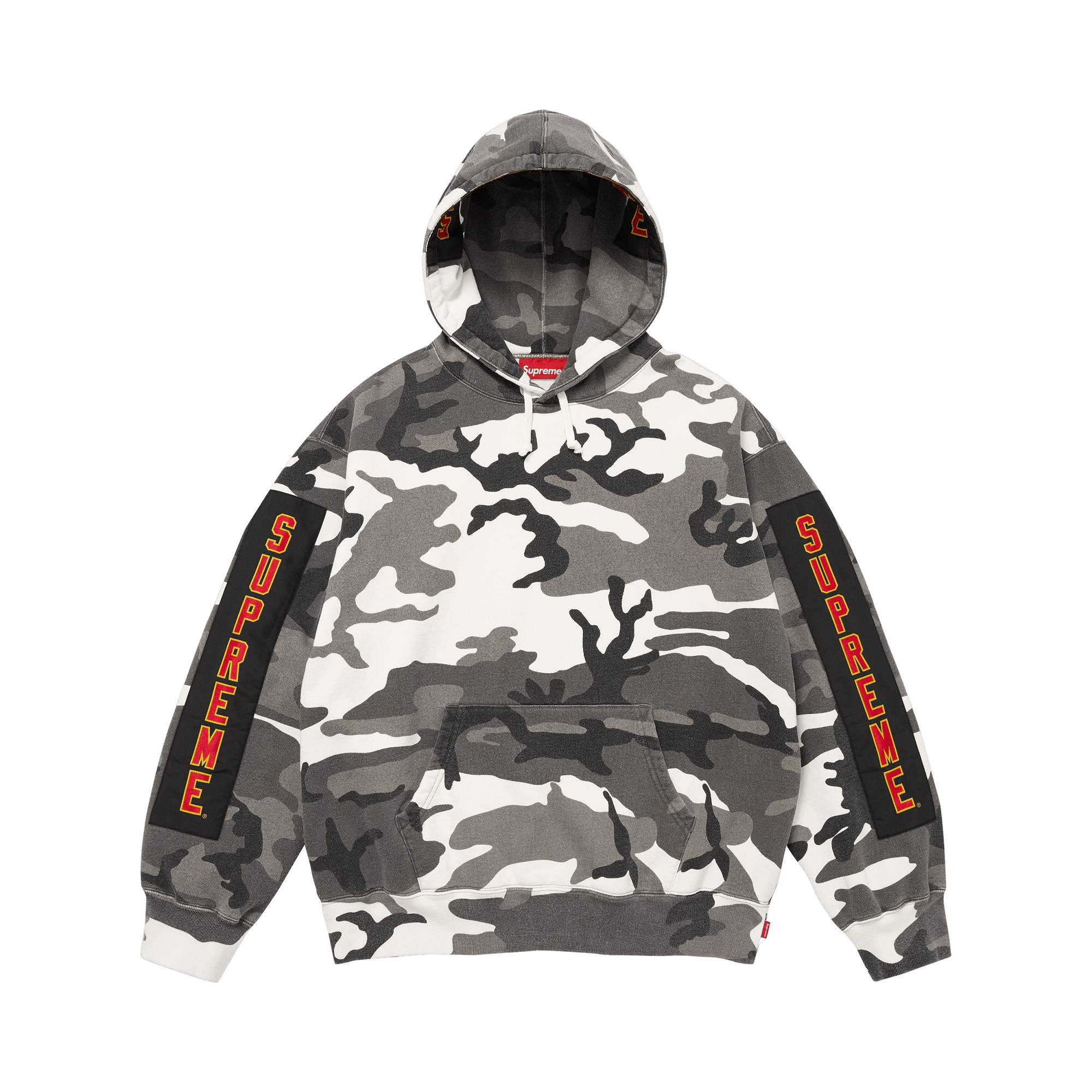 Supreme Woven Patches Hooded Sweatshirt 'Snow Camo'