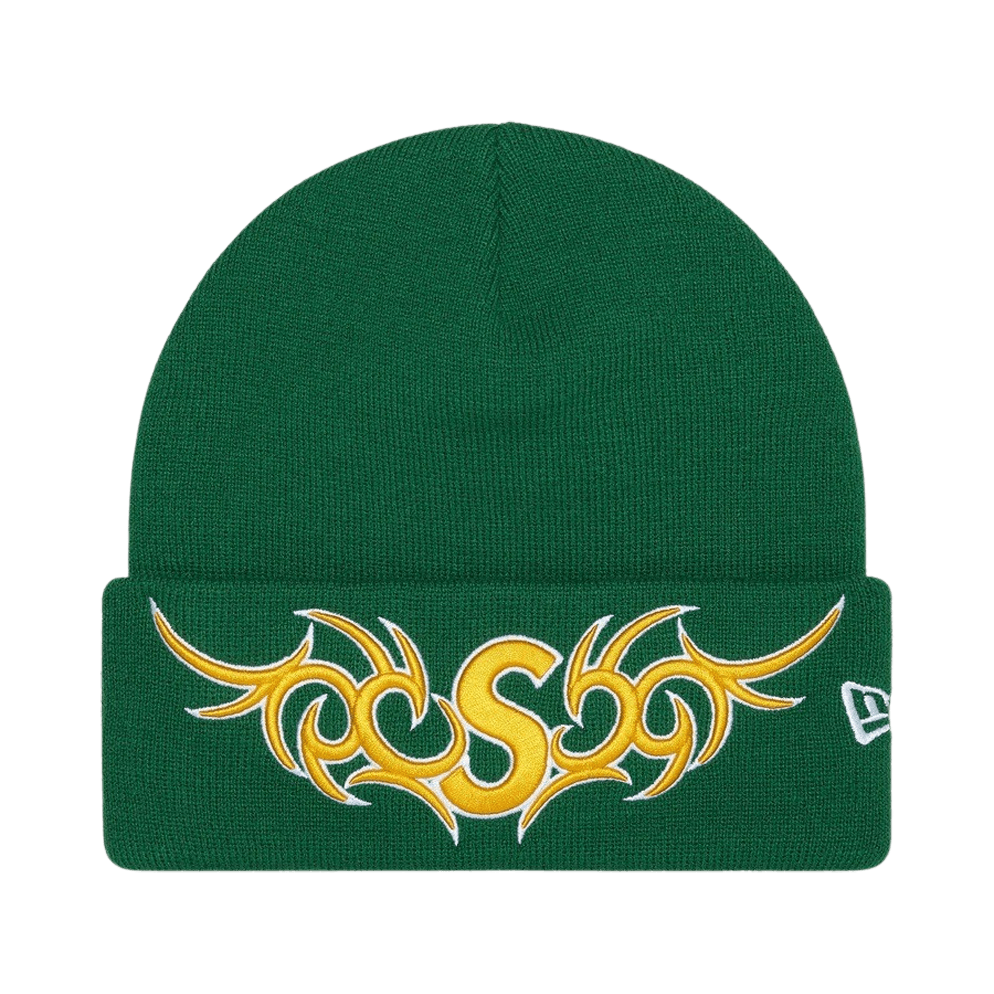 Supreme New Era Tribal S Logo Beanie 'Green'