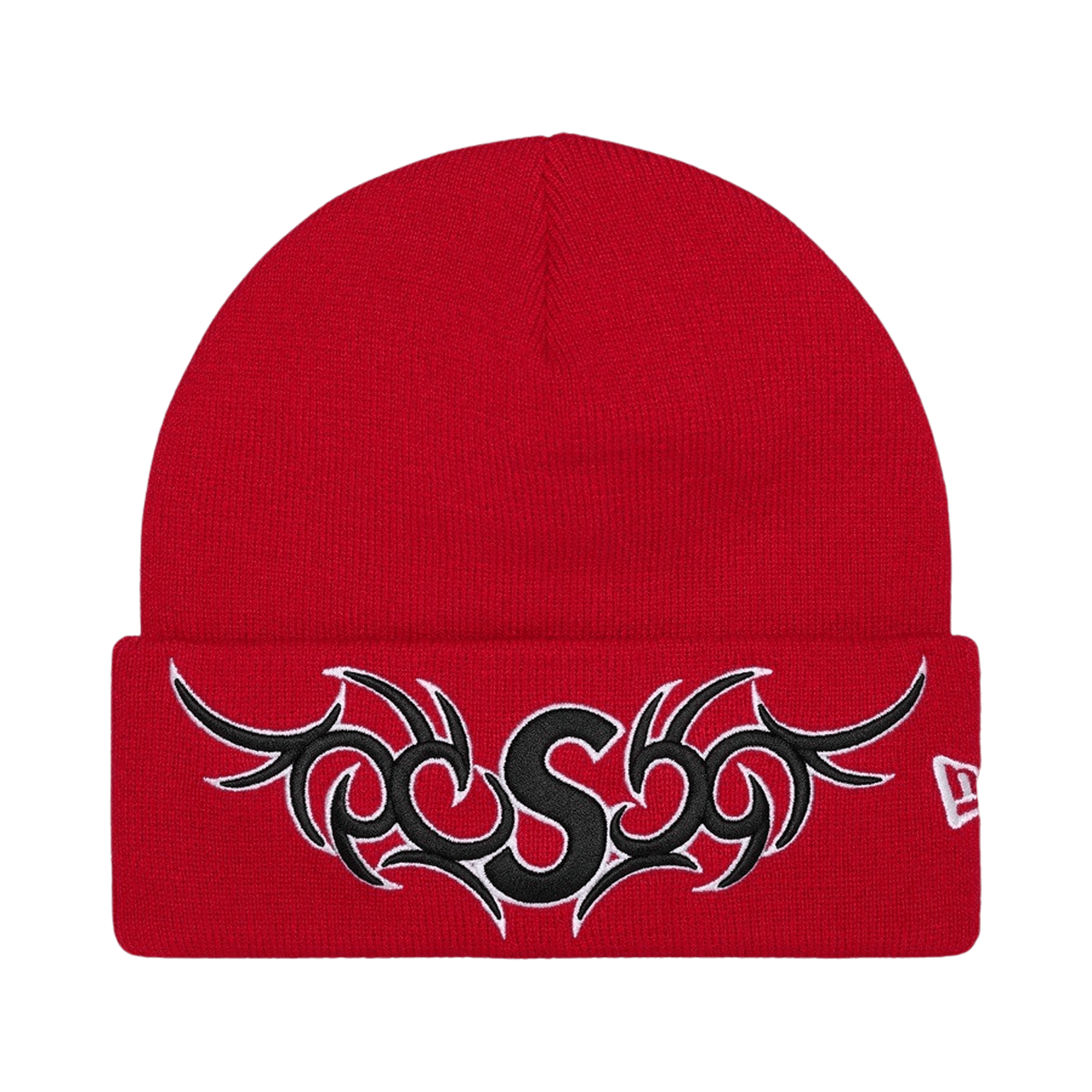 Supreme New Era Tribal S Logo Beanie 'Red'