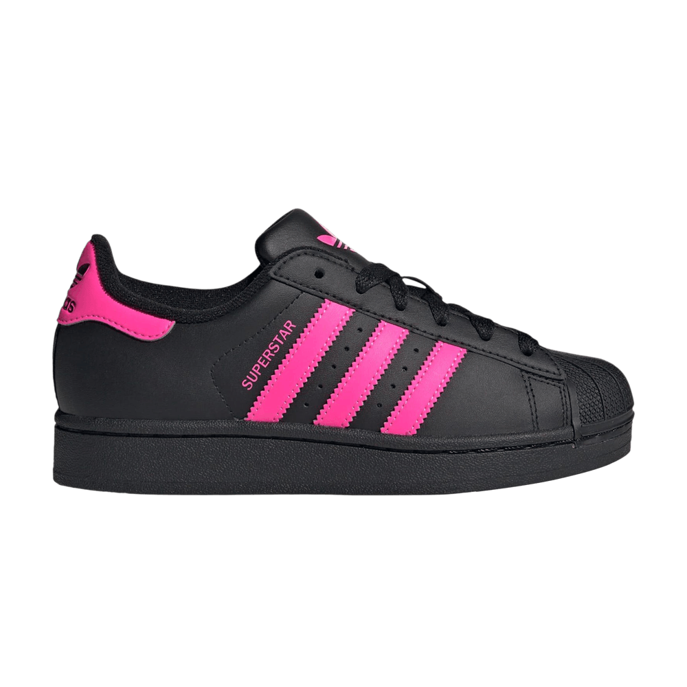 adidas Superstar 2 J 'Core Black Lucid Pink'