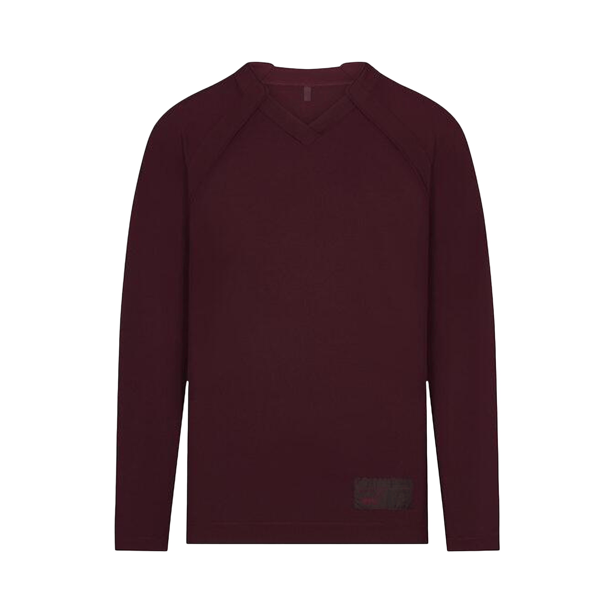 NikeSKIMS Airy V-Neck Oversized Long Sleeve Top 'Currant'