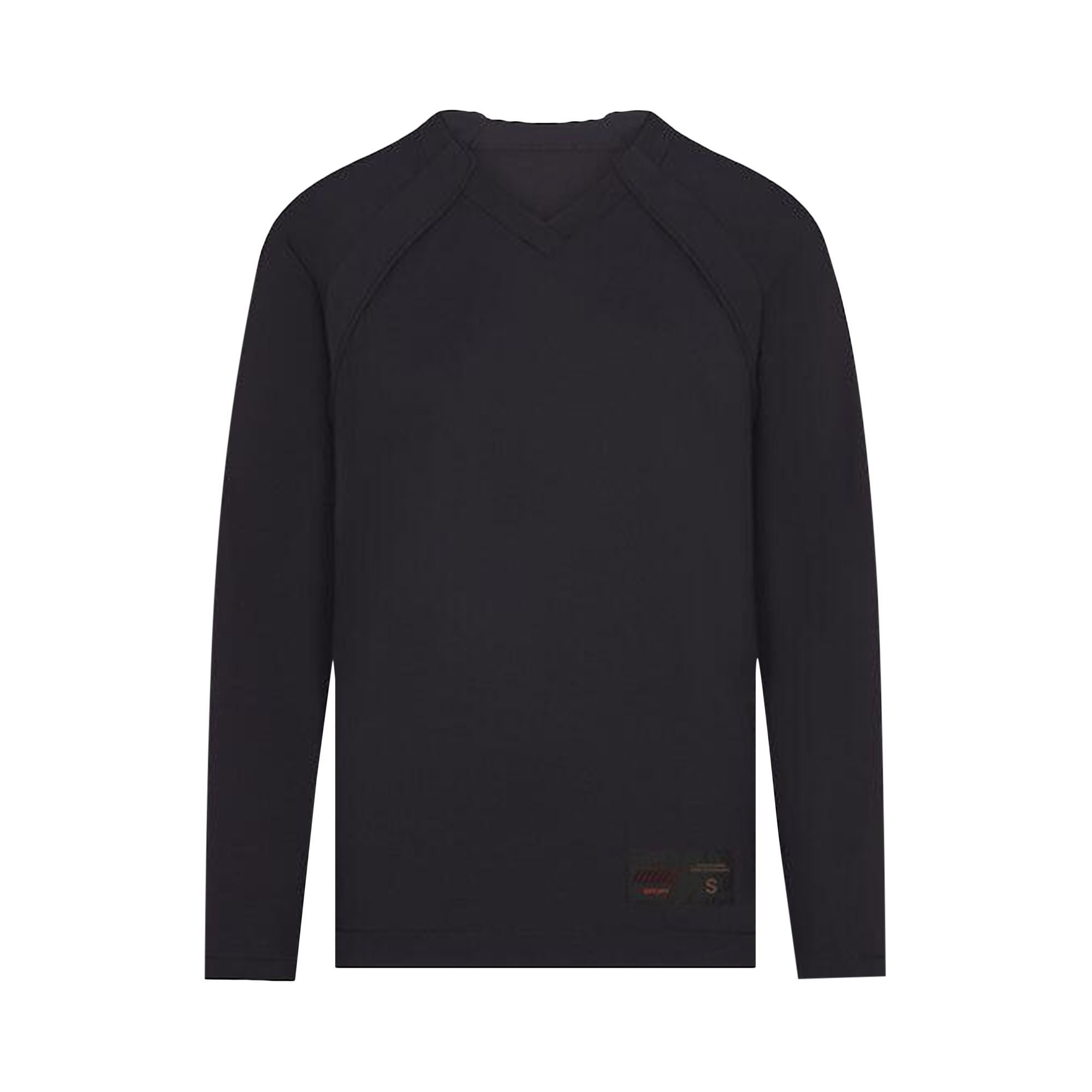 NikeSKIMS Airy V-Neck Oversized Long Sleeve Top 'Obsidian'