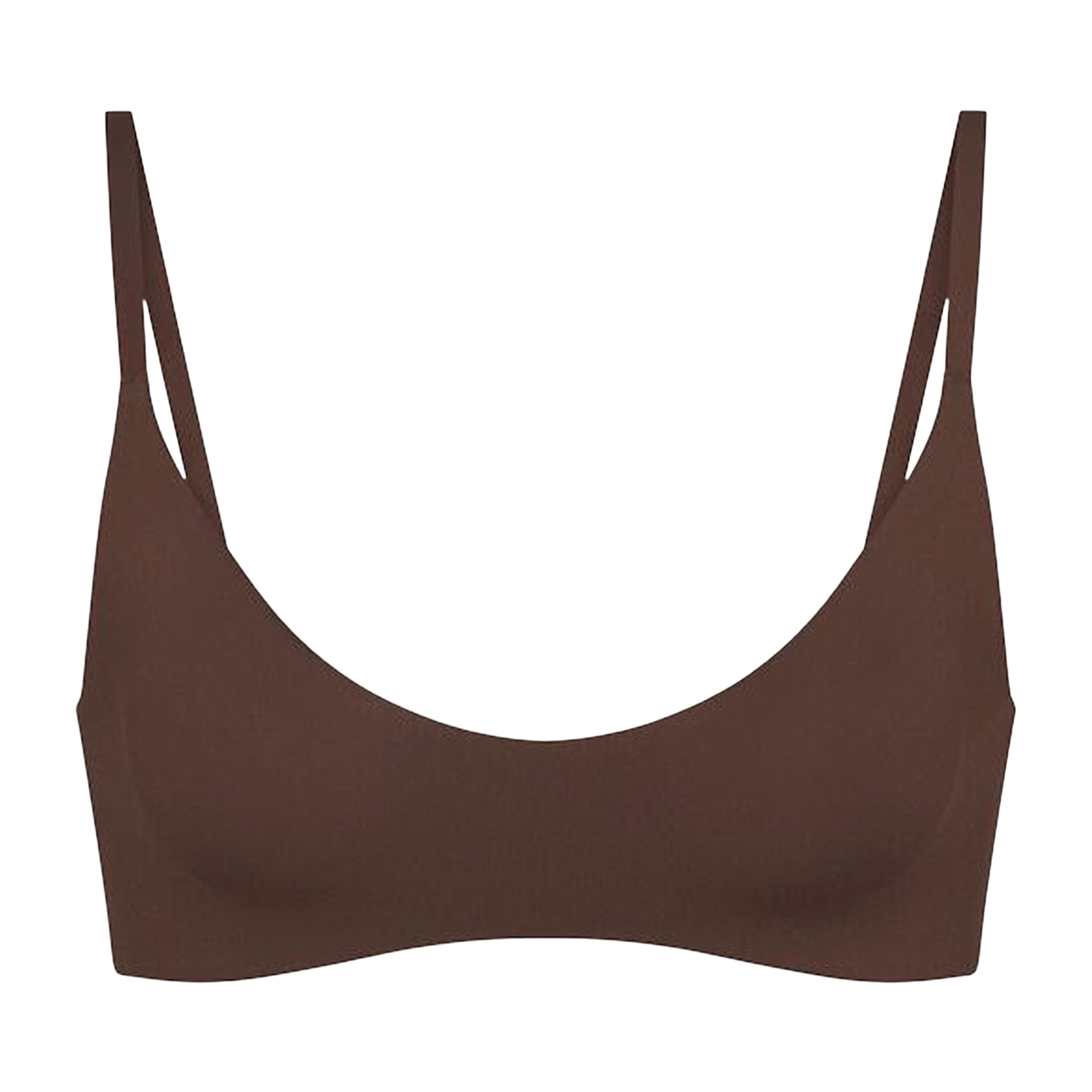 NikeSKIMS Matte Micro Scoop Bra 'Dark Sepia'