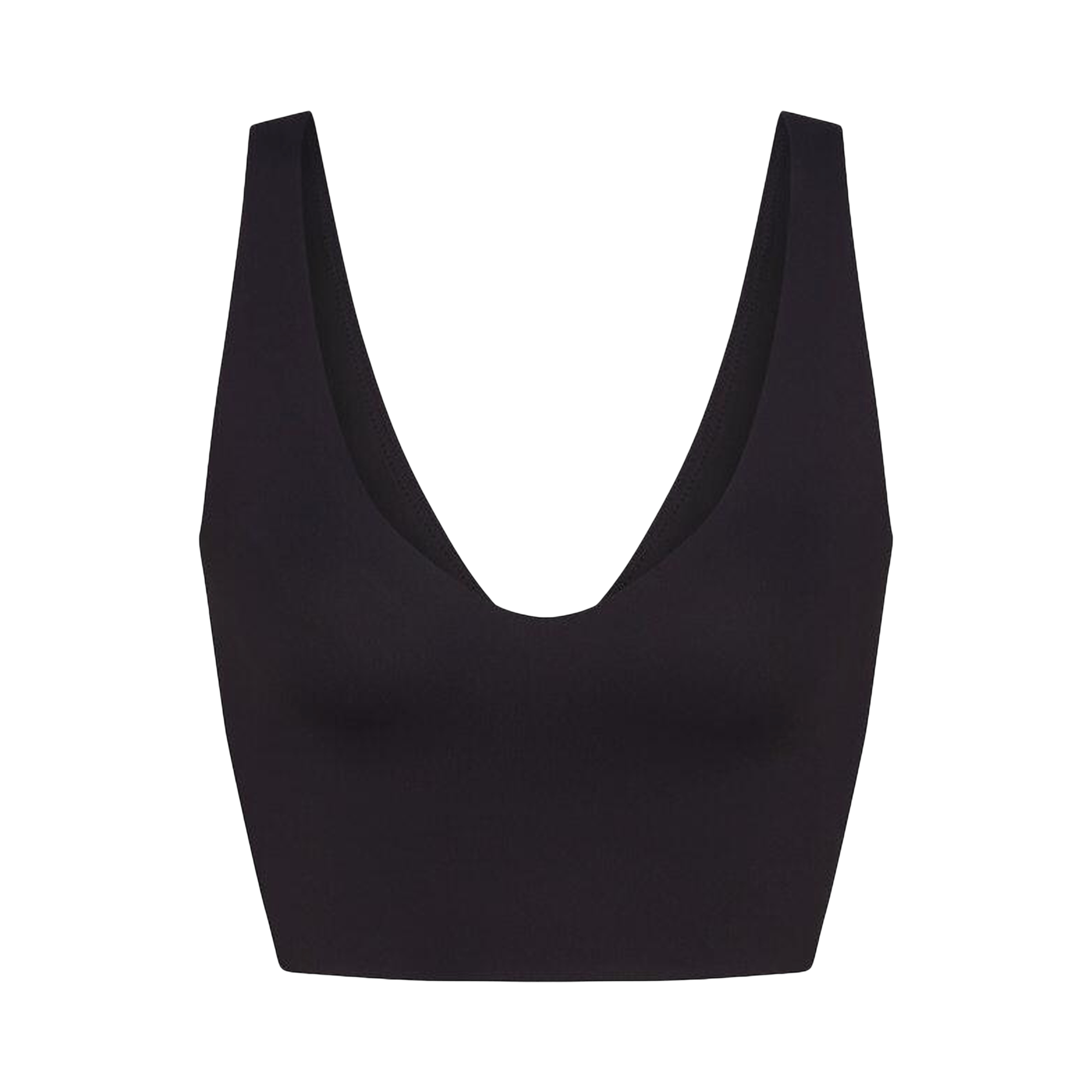 NikeSKIMS Matte V-Neck Bra Top 'Obsidian'