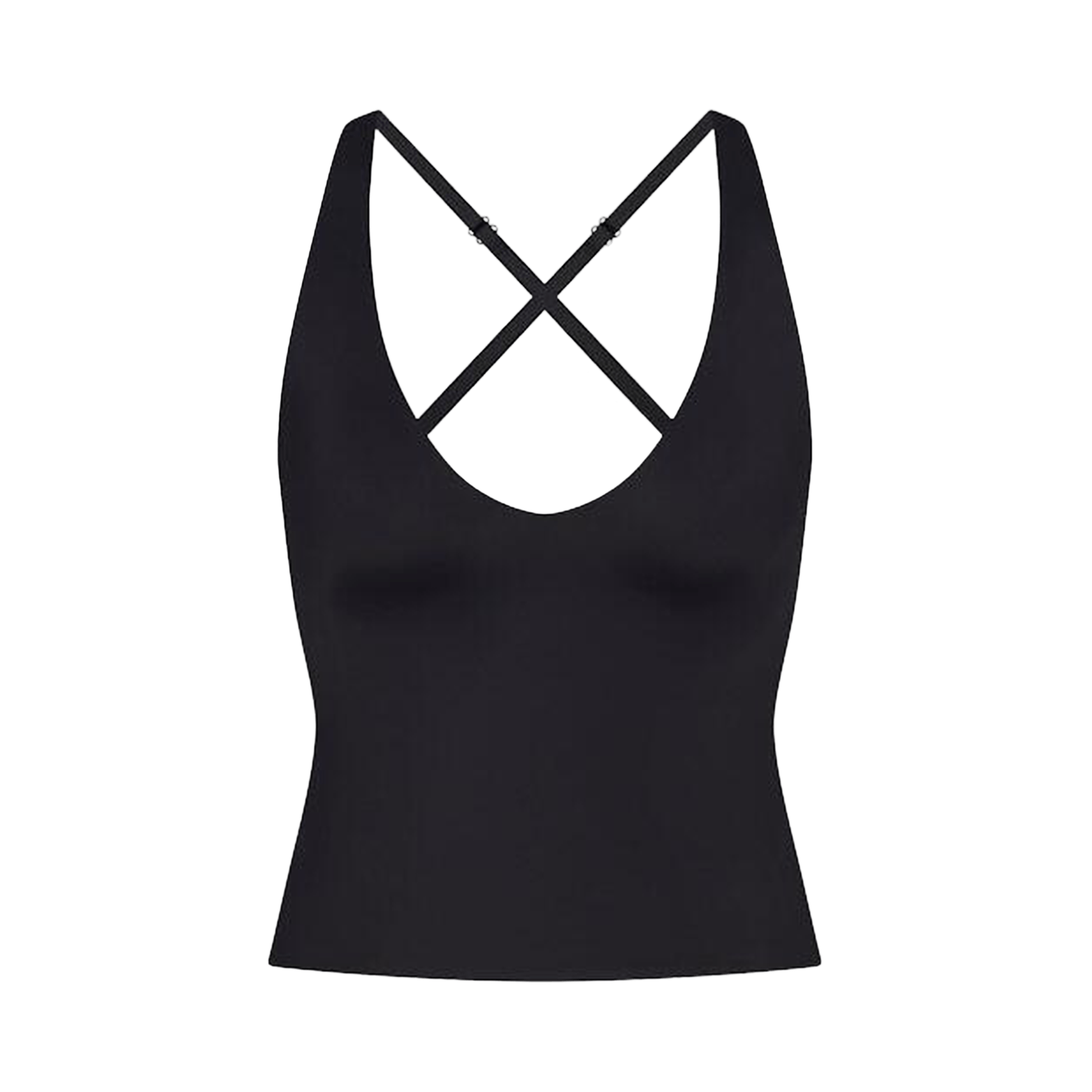 NikeSKIMS Shine V-Neck Tank 'Obsidian'