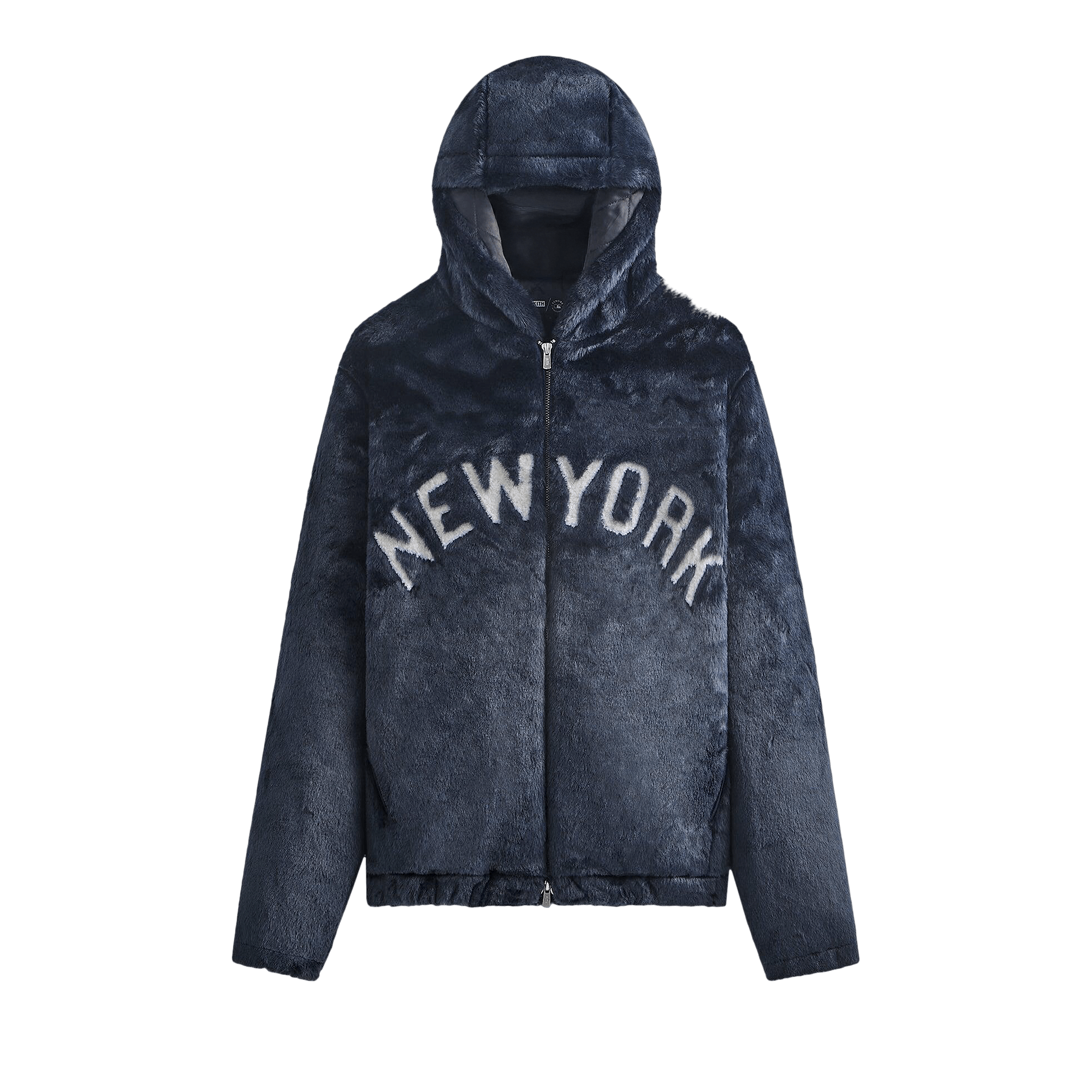 Kith For The New York Yankees Faux Fur Jacquard Jaysen Hoodie 'Nocturnal'