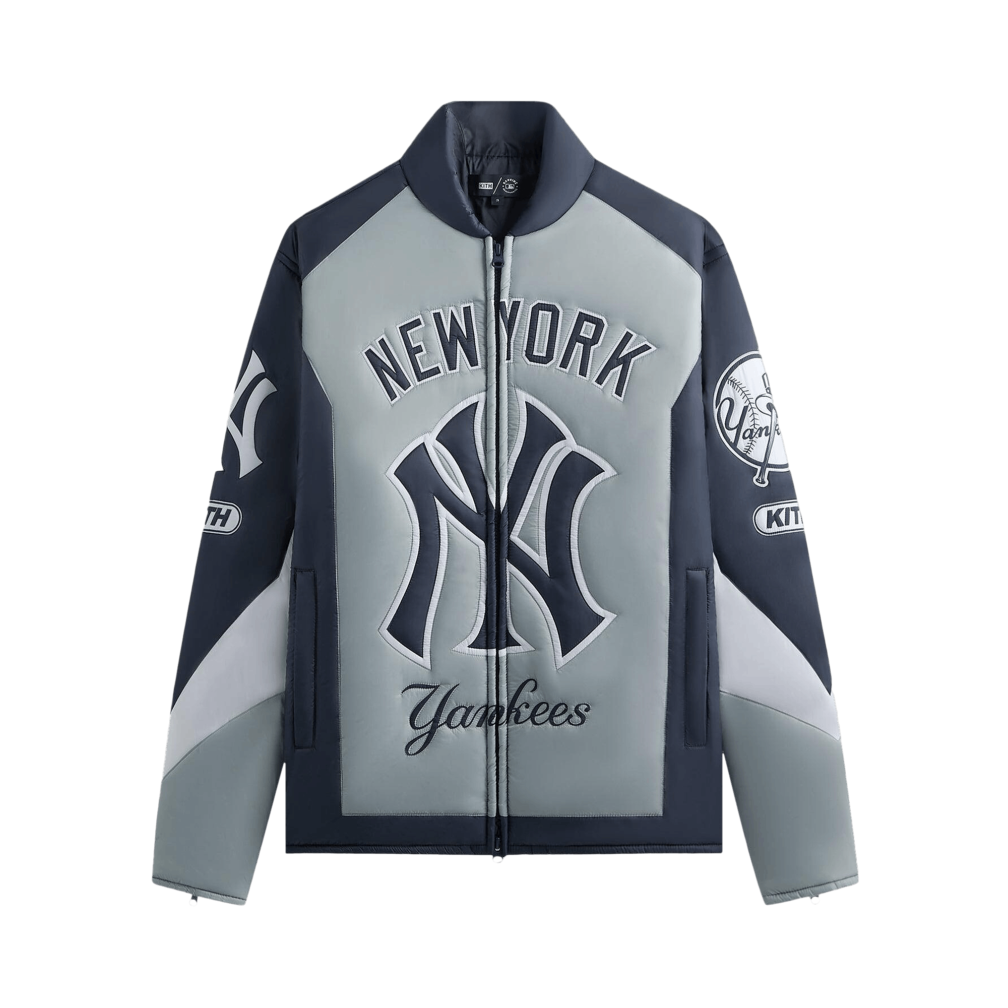 Kith For The New York Yankees Zip Brixton Puffed Shirt Jacket 'Statue'