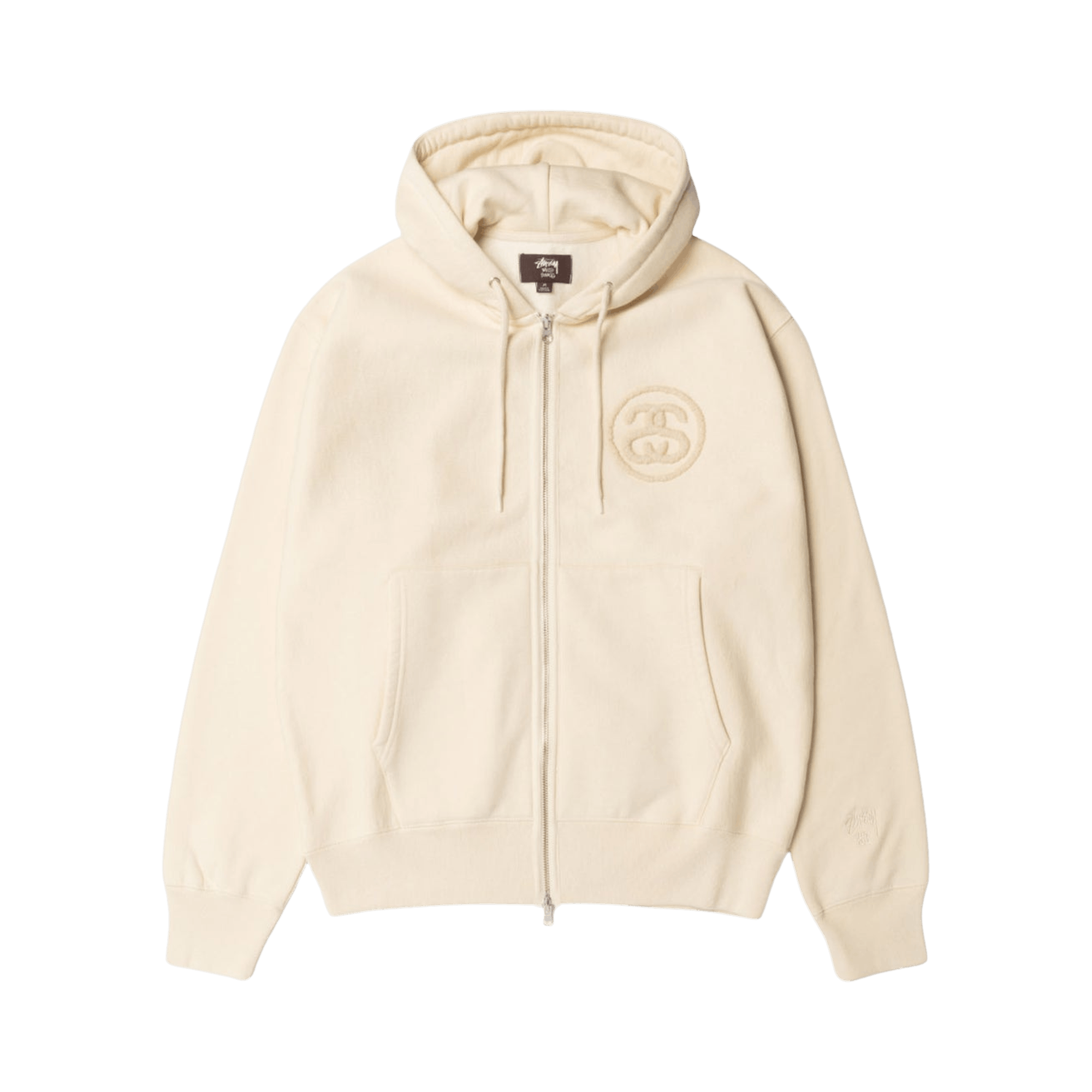 Stussy x Wales Bonner Fleece Zip Hoodie 'Ivory'