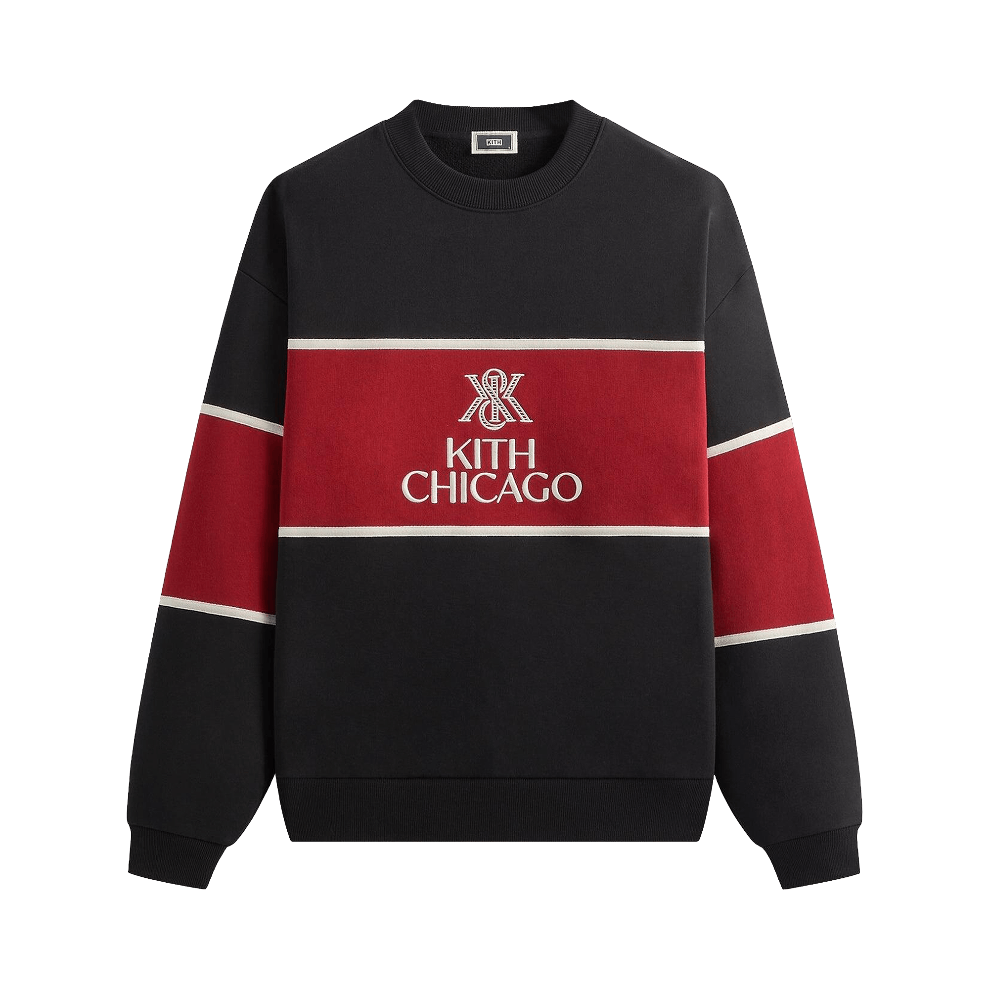 Kith Chicago Panelled Nelson Crewneck 'Black'