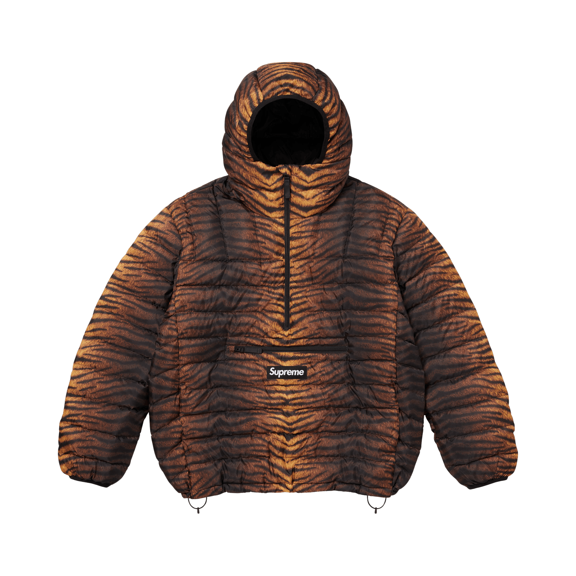 Supreme Micro Down Half Zip Hooded Pullover 'Tiger'