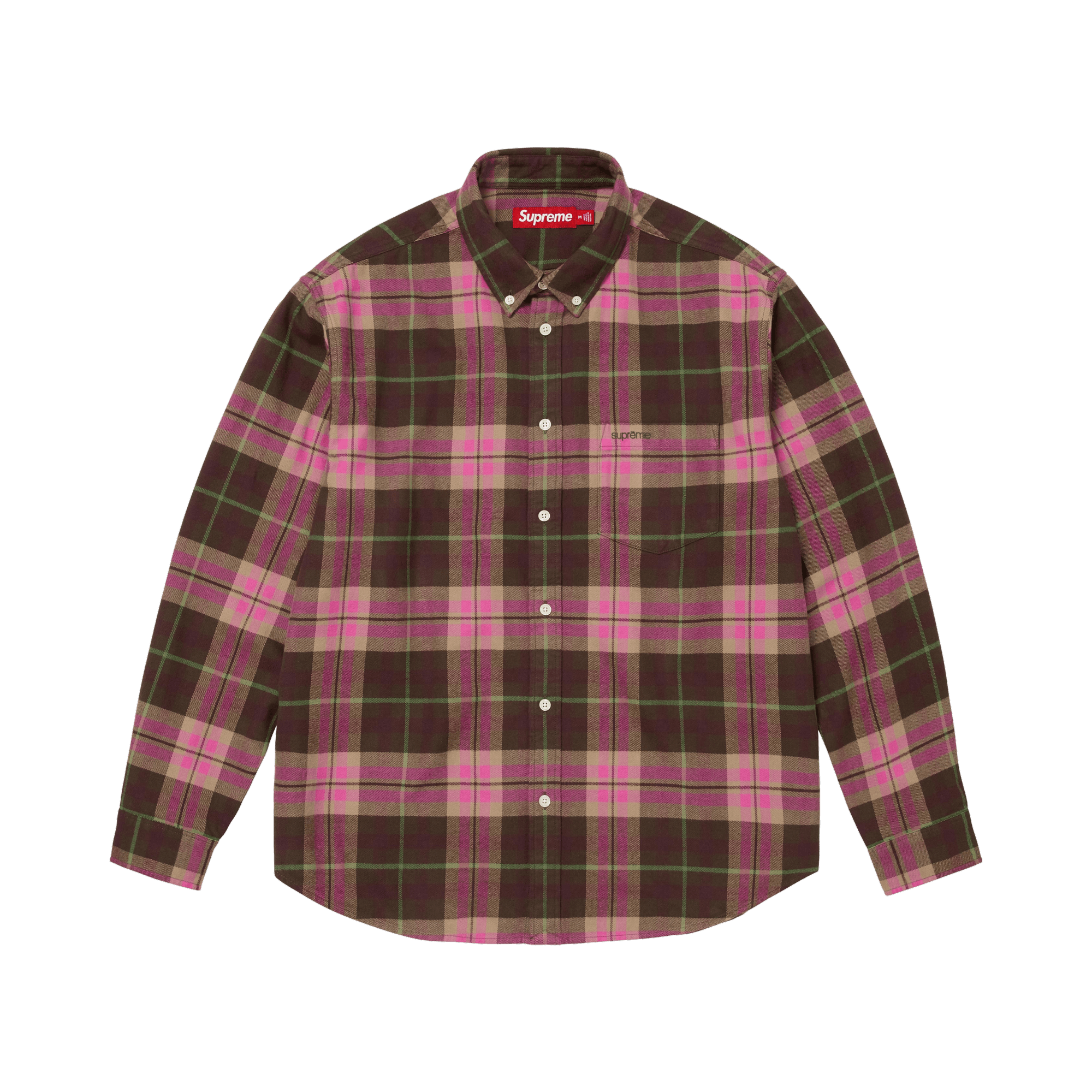 Supreme Plaid Flannel Shirt 'Brown'