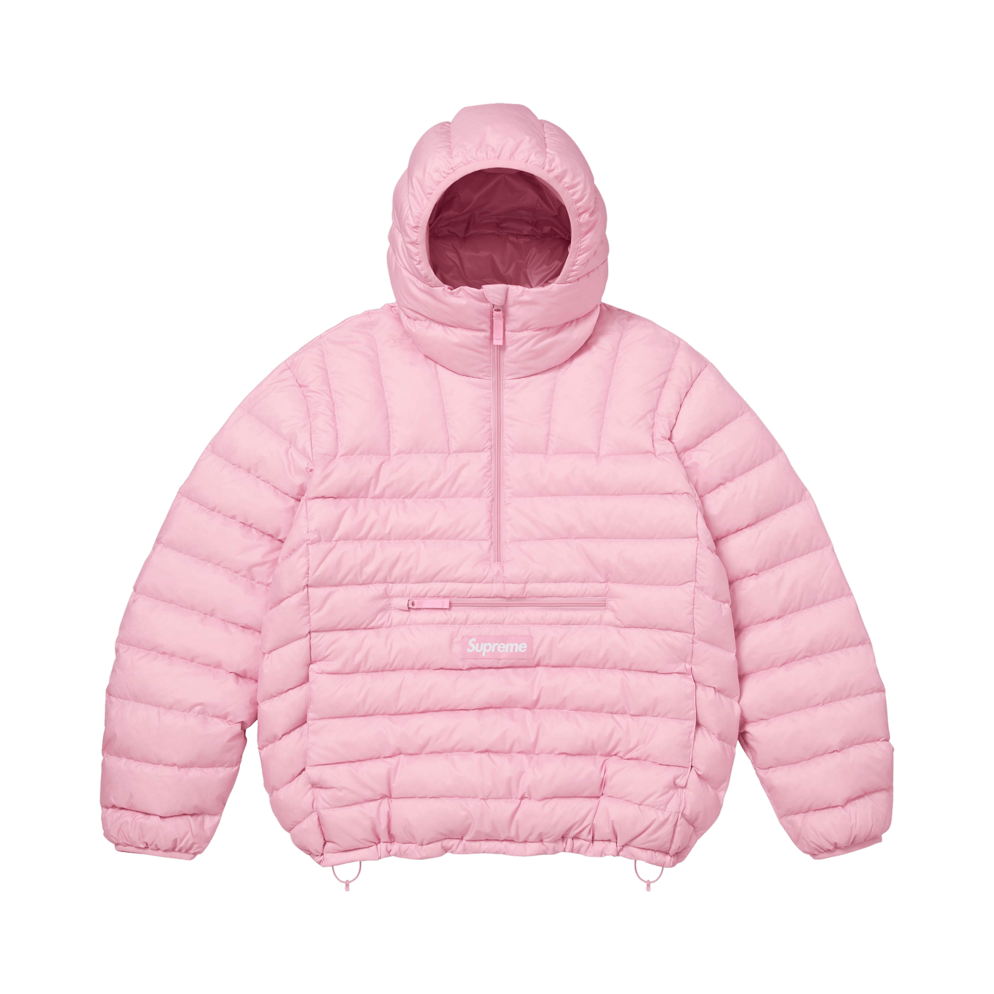 Supreme Micro Down Half Zip Hooded Pullover 'Light Pink'