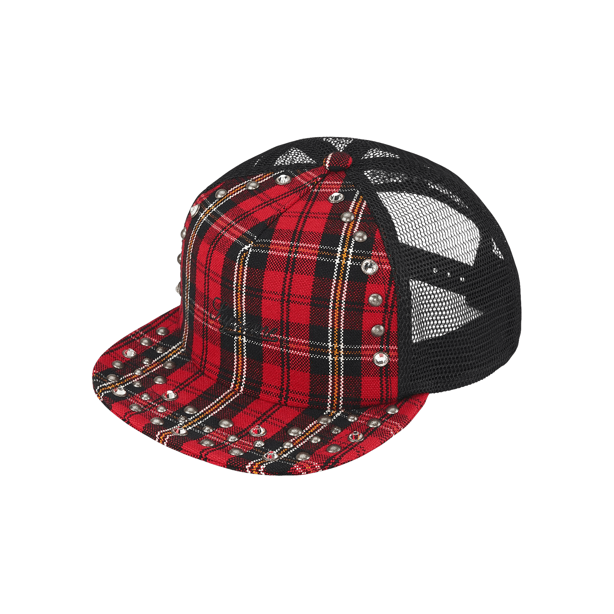 Supreme x B.B. Simon Studded Mesh Back 5-Panel 'Plaid'