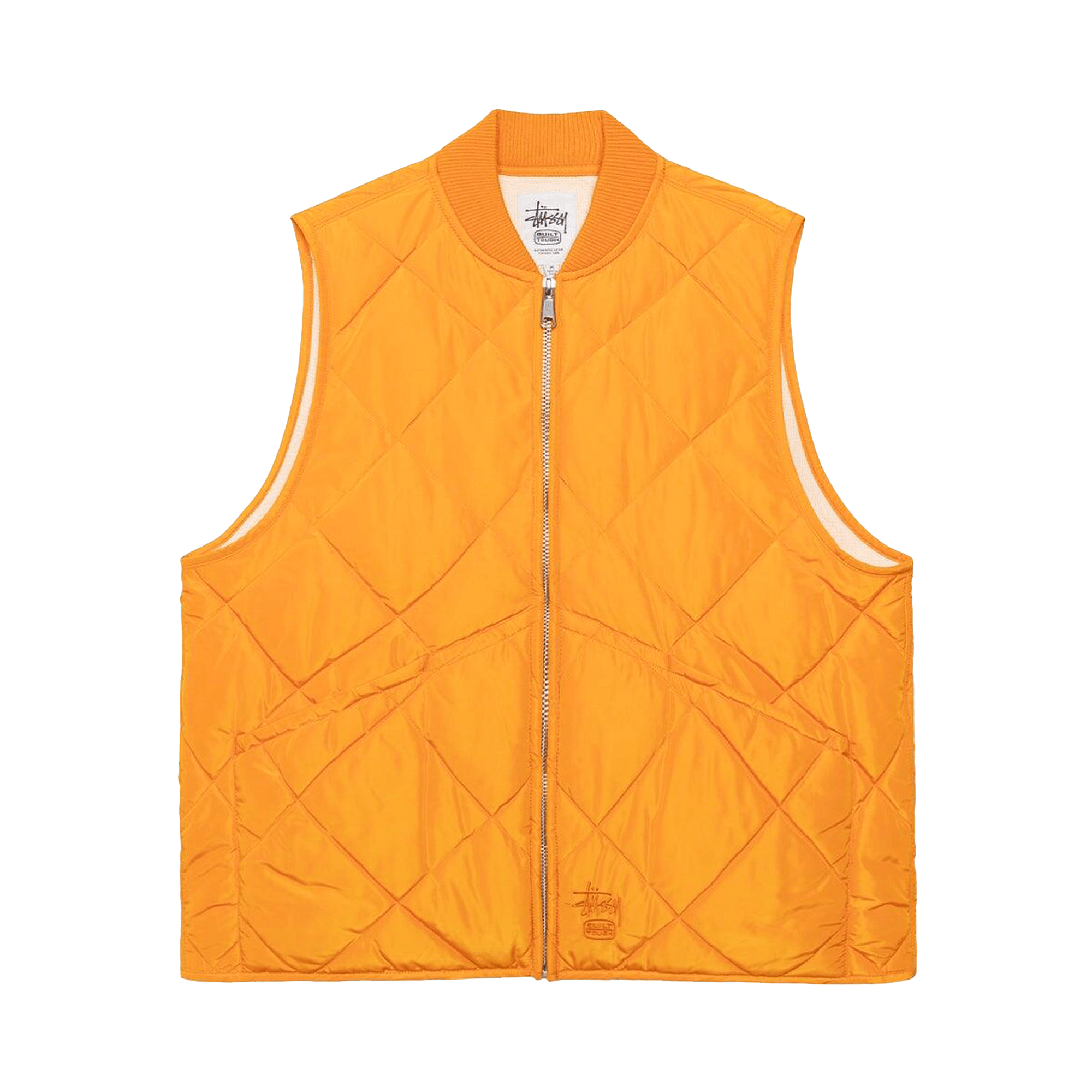 Stussy Thermal Lined Quilted Vest 'Orange'