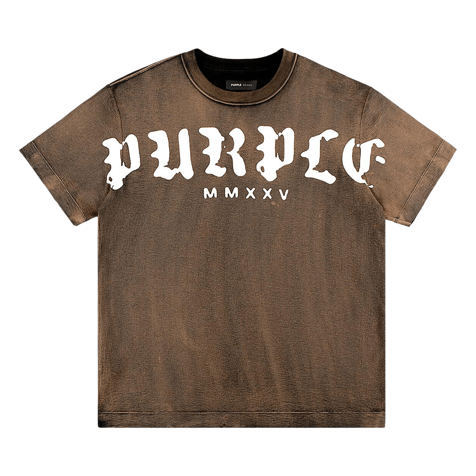 PURPLE BRAND Textured Jersey Tee 'Orange Overdye'