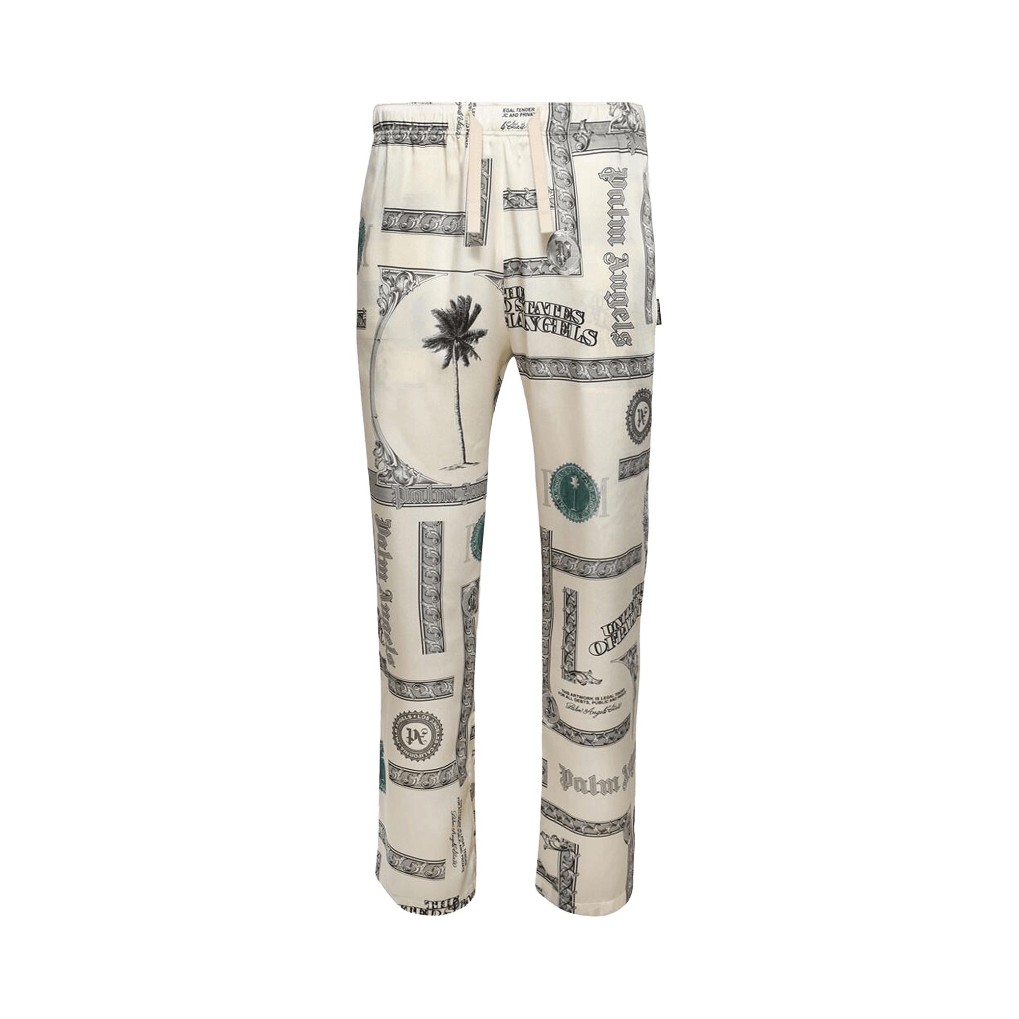 Palm Angels Dollar Cozy Pants 'Ivory/Black'