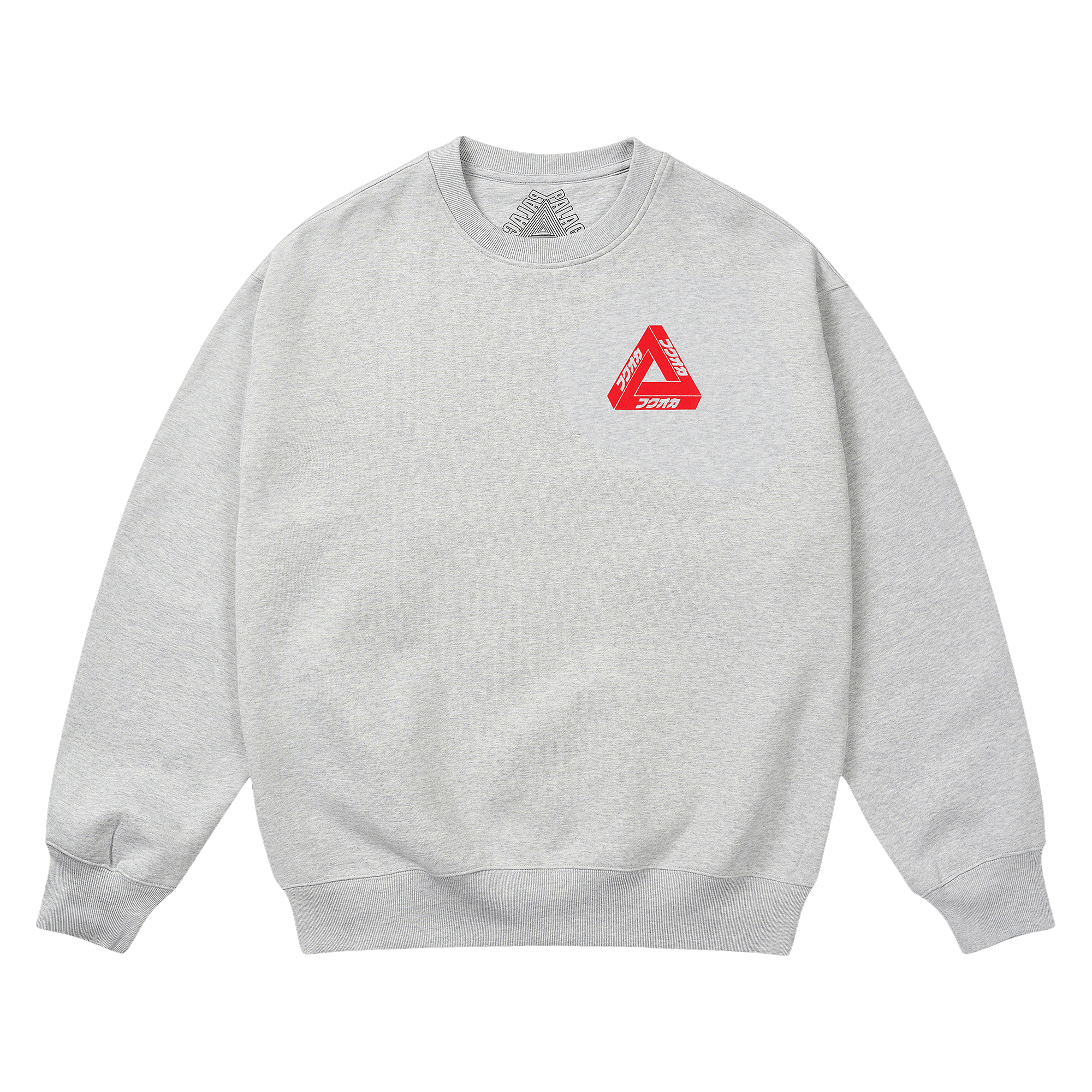 Palace Fukuoka Tri-Ferg Crew 'Grey Marl'
