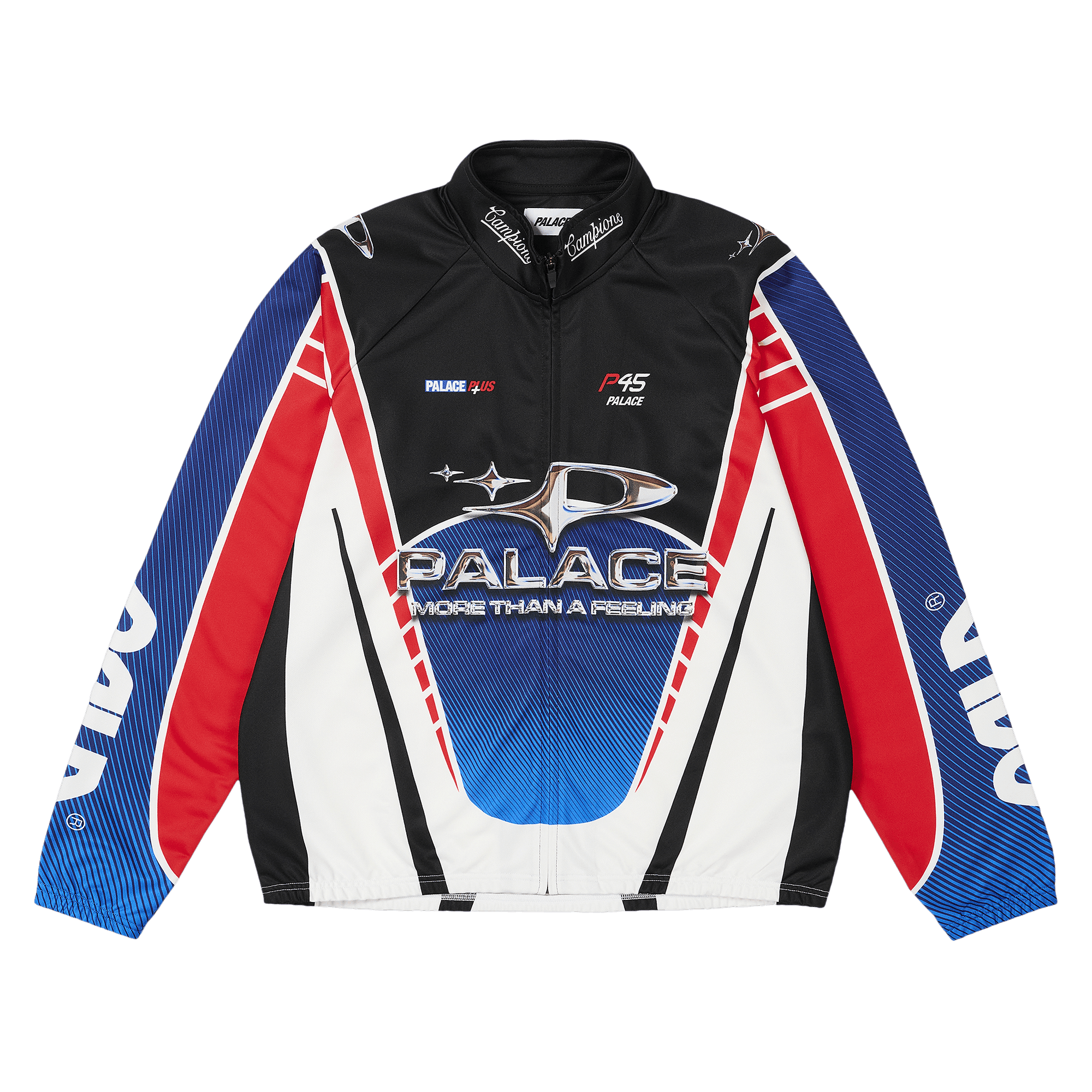 Palace More Than A Cycling Zip Jacket 'Red/Blue'