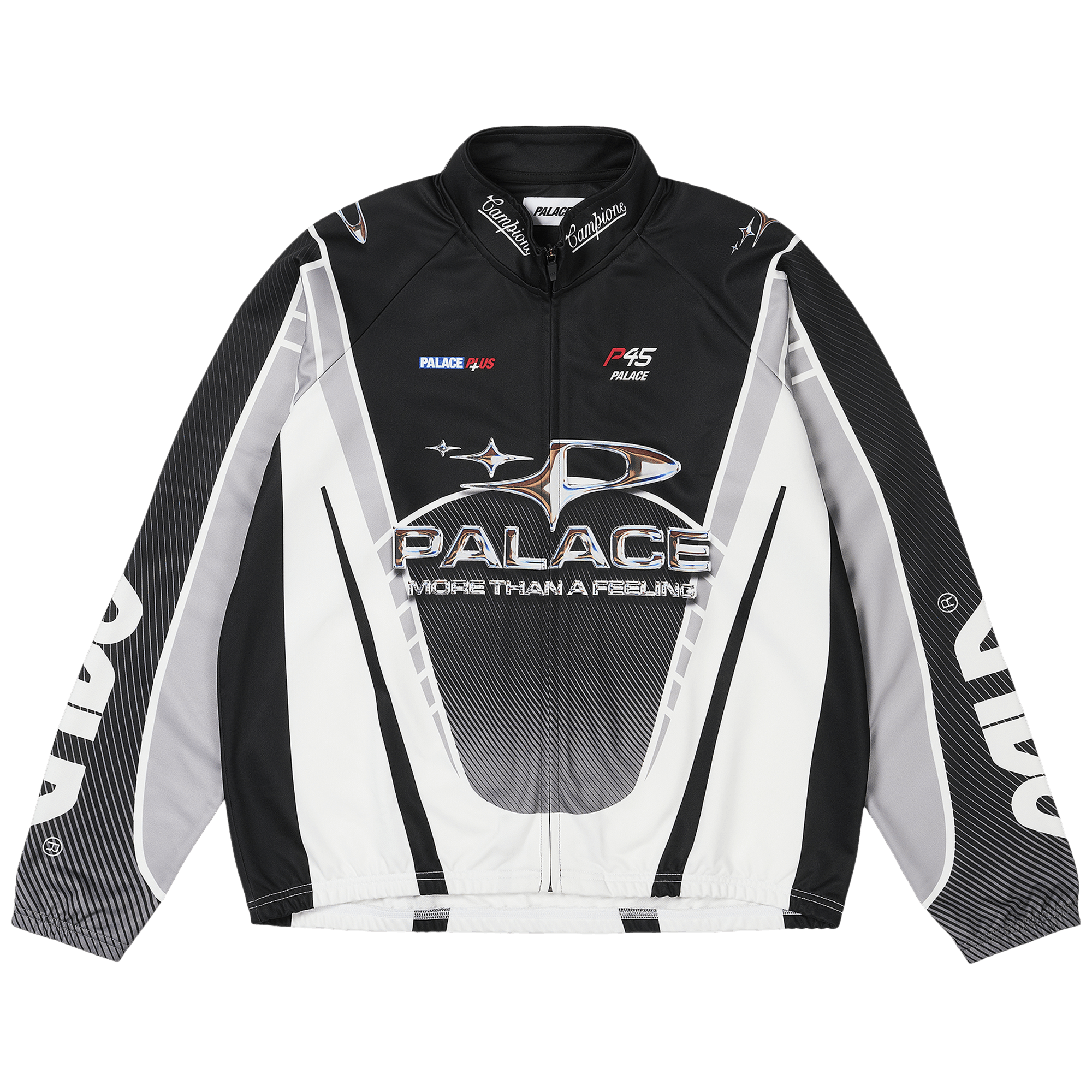 Palace More Than A Cycling Zip Jacket 'Black/Silver'