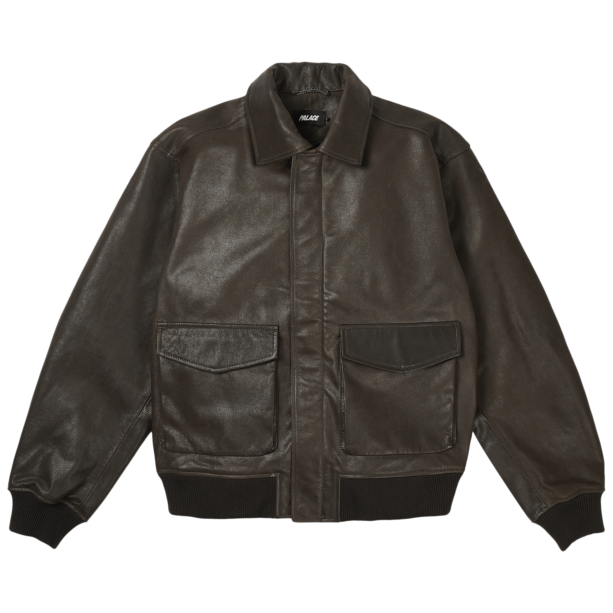 Palace Susanoo Leather Flight Jacket 'Brown'