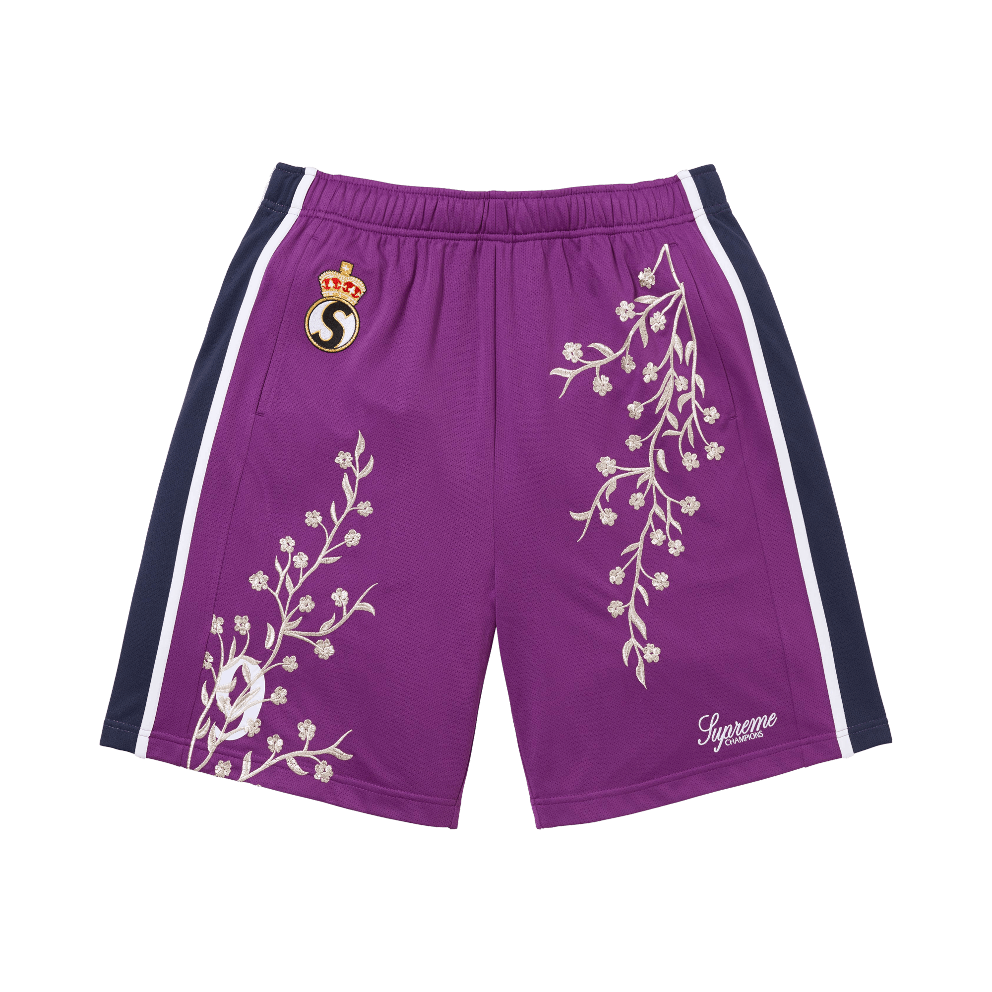 Supreme Floral Soccer Short 'Purple'