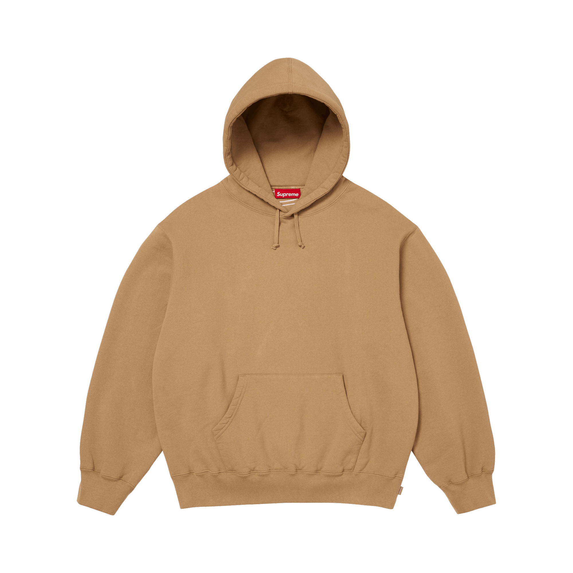 Supreme Satin Appliqué Hooded Sweatshirt 'Light Tan'